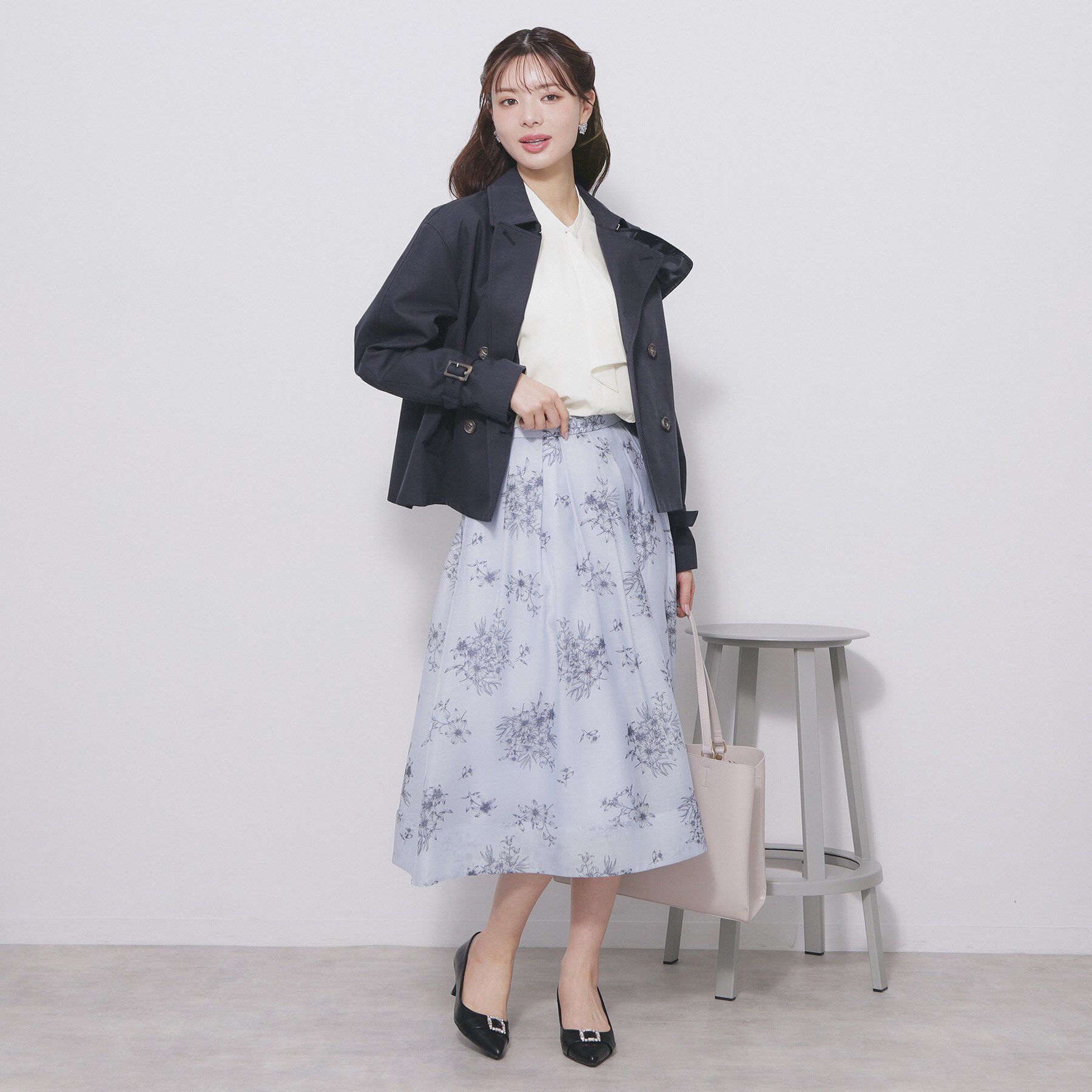 index「アシンメトリーボウタイブラウス【洗濯機OK/イージーアイロン/防シワ】《XS～LL》」|シャツ・ブラウス|