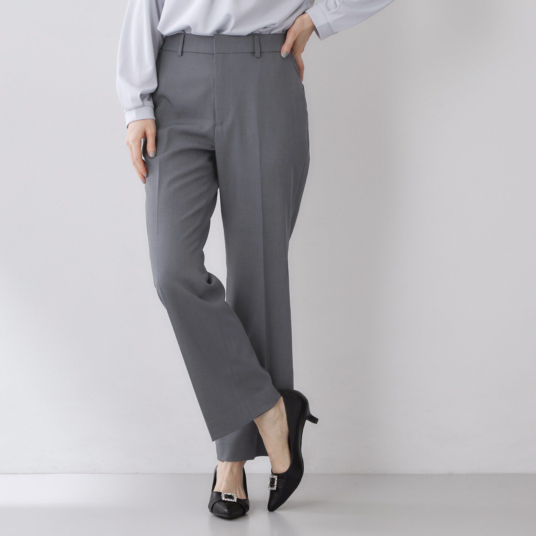 index「ストレッチスリムフレアパンツ【洗濯機OK】」|その他|