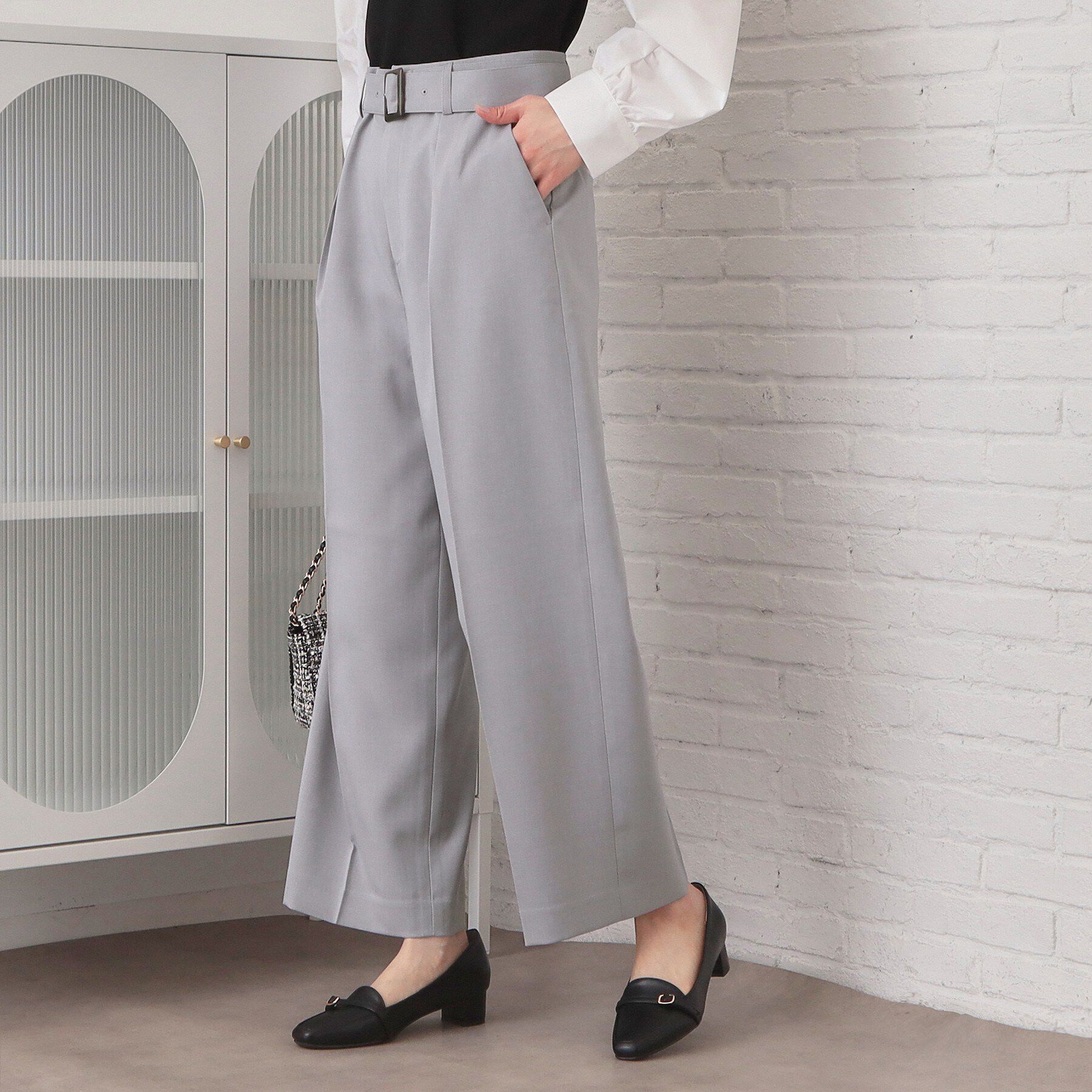 index「ストレッチワイドストレートパンツ/セットアップ対応【洗濯機OK/吸水速乾】」|その他|