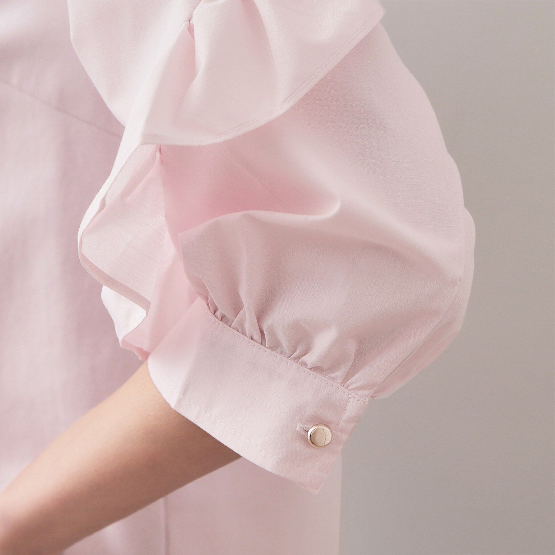 index「フリルスリーブドッキングポンチトップス【洗濯機OK】」|Tシャツ・カットソー|