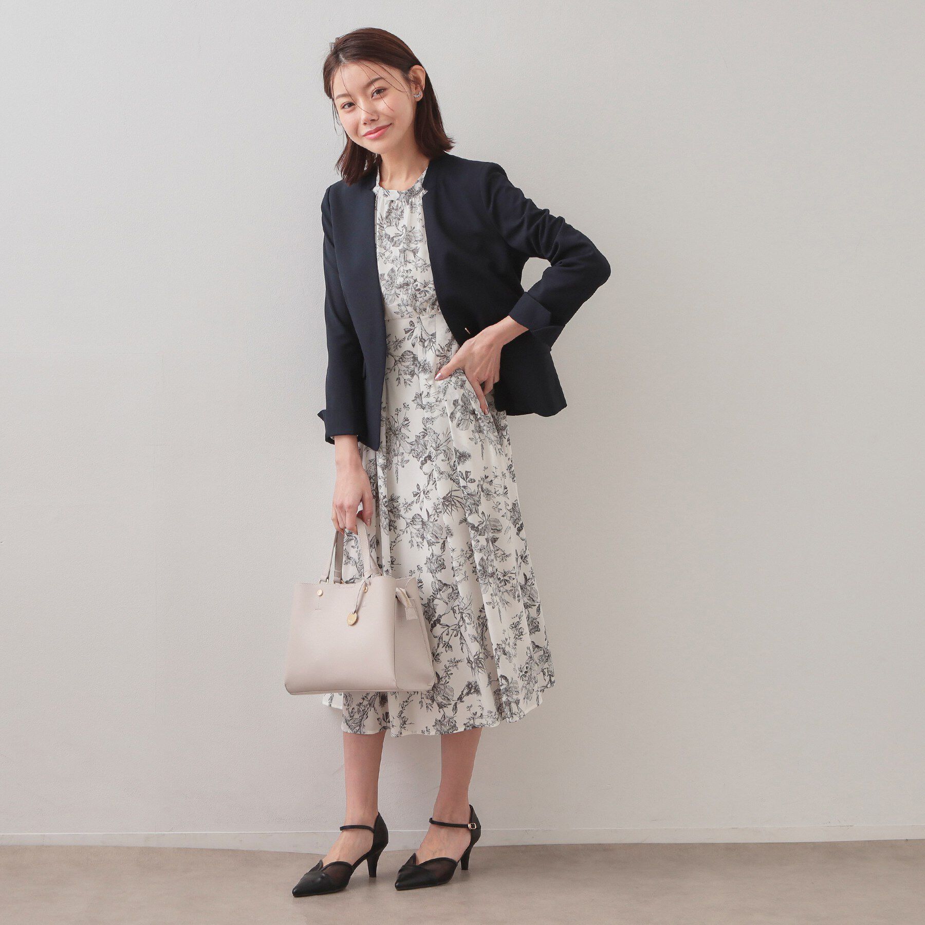 index「ノーカラージャケット/セットアップ対応可【洗える/接触冷感/吸水速乾/防シワ/ストレッチ】」|ノーカラージャケット|