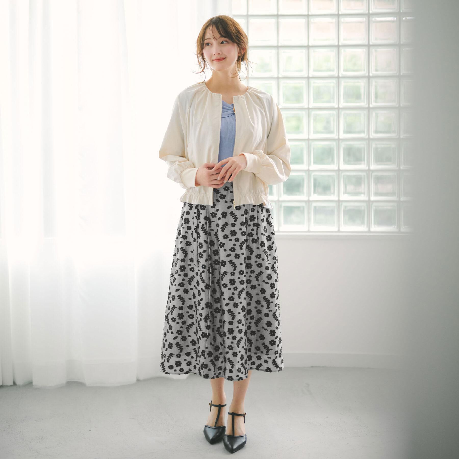 index「ノーカラーブルゾン【洗濯機OK/接触冷感/防シワ】」|テーラードジャケット|