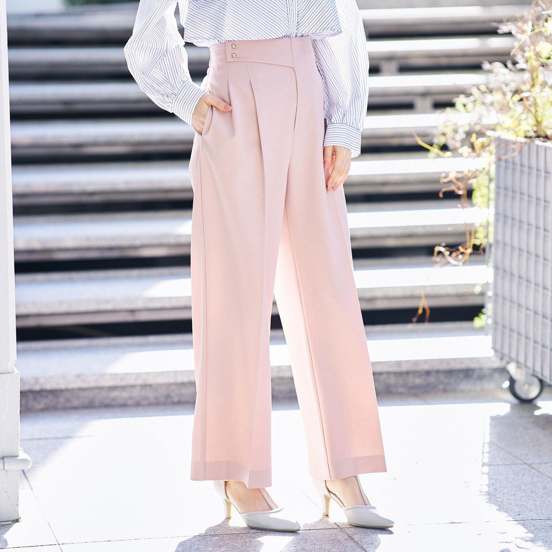 index「ストレッチ2タックワイドパンツ/セットアップ対応可【洗濯機OK/接触冷感/吸水速乾/防シワ】」|その他|