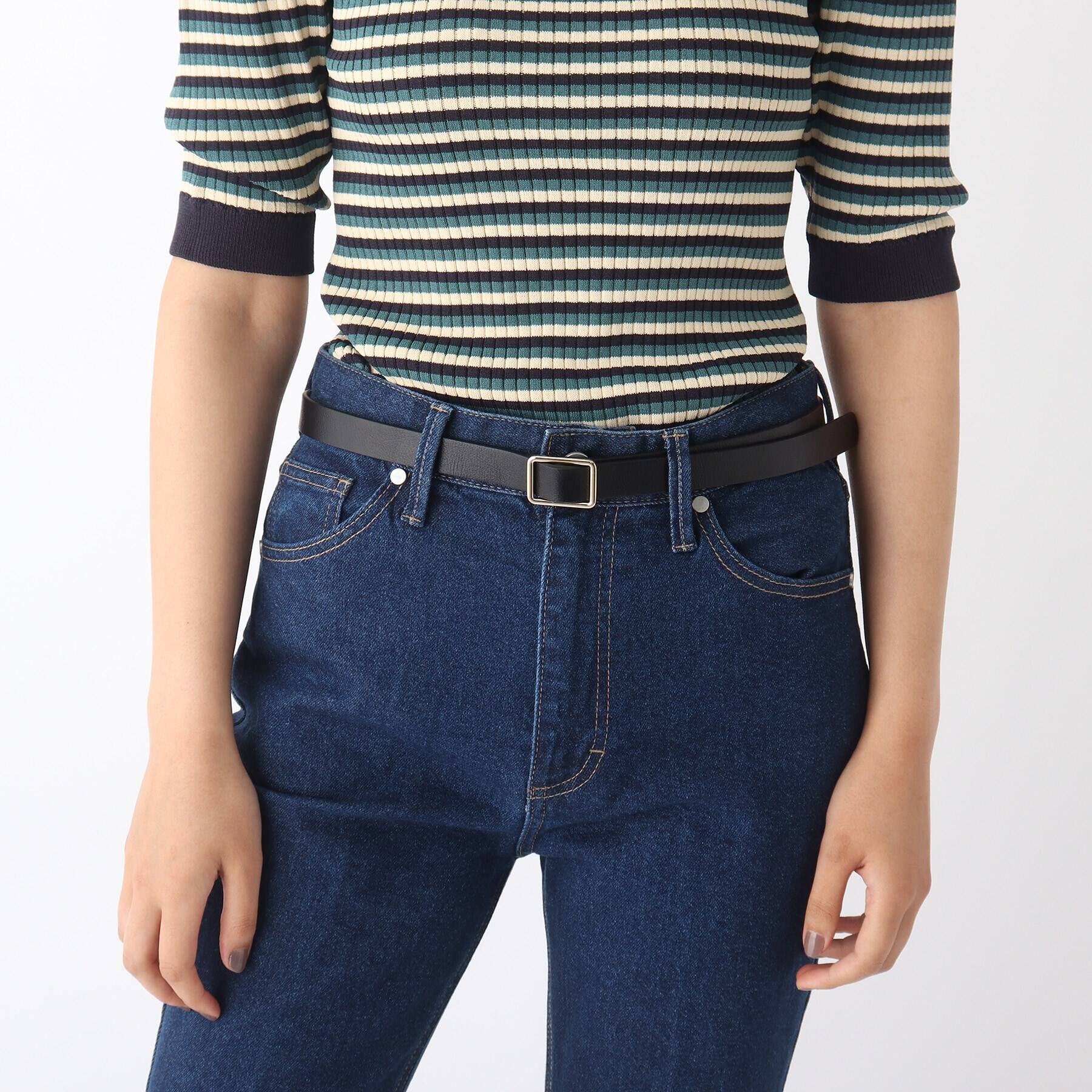 OPAQUE.CLIP「シンプルスクエアベルト」|ベルト|