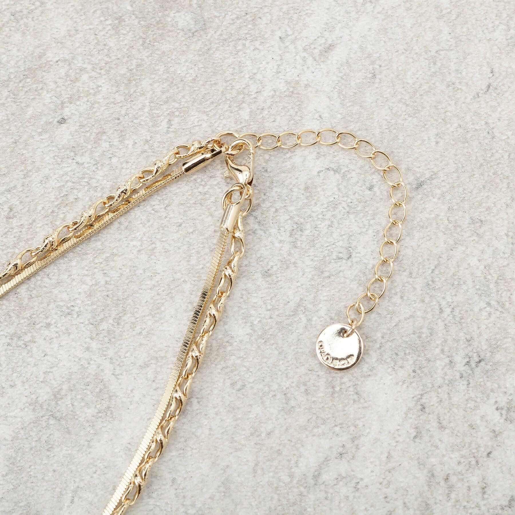 OPAQUE.CLIP「2連チェーンネックレス」|ネックレス|