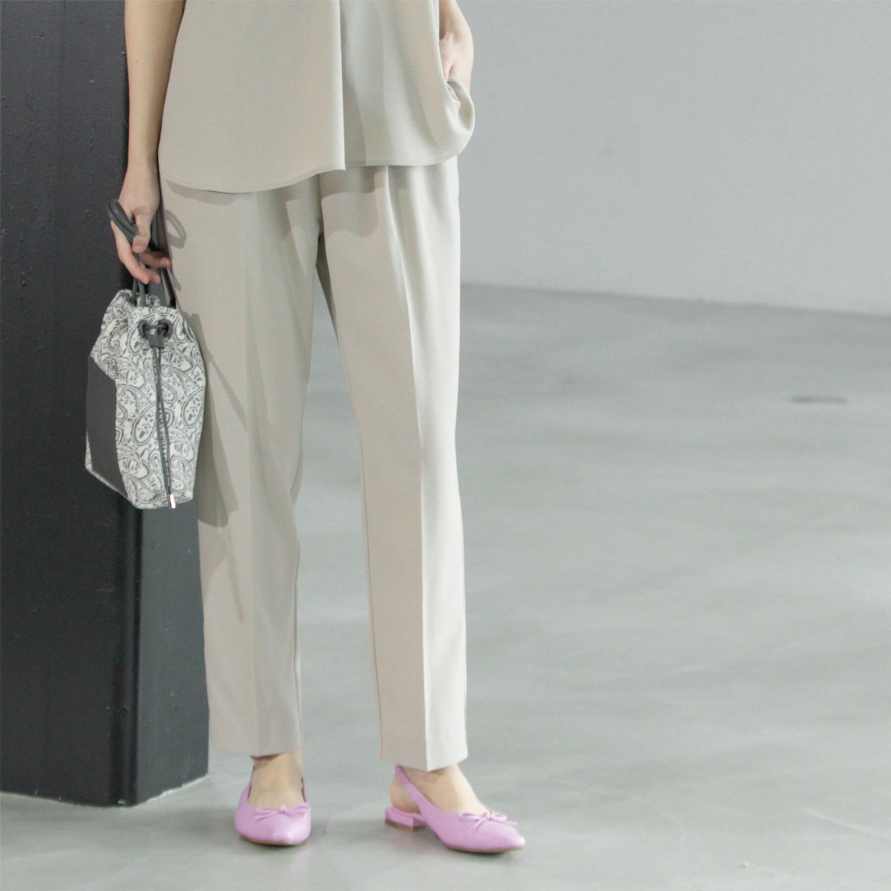 OPAQUE.CLIP「《6色展開/丈が選べる》美脚イージーテーパードパンツ/セットアップ対応【ストレッチ/洗濯機洗い可/防」|その他|ライトベージュ(05