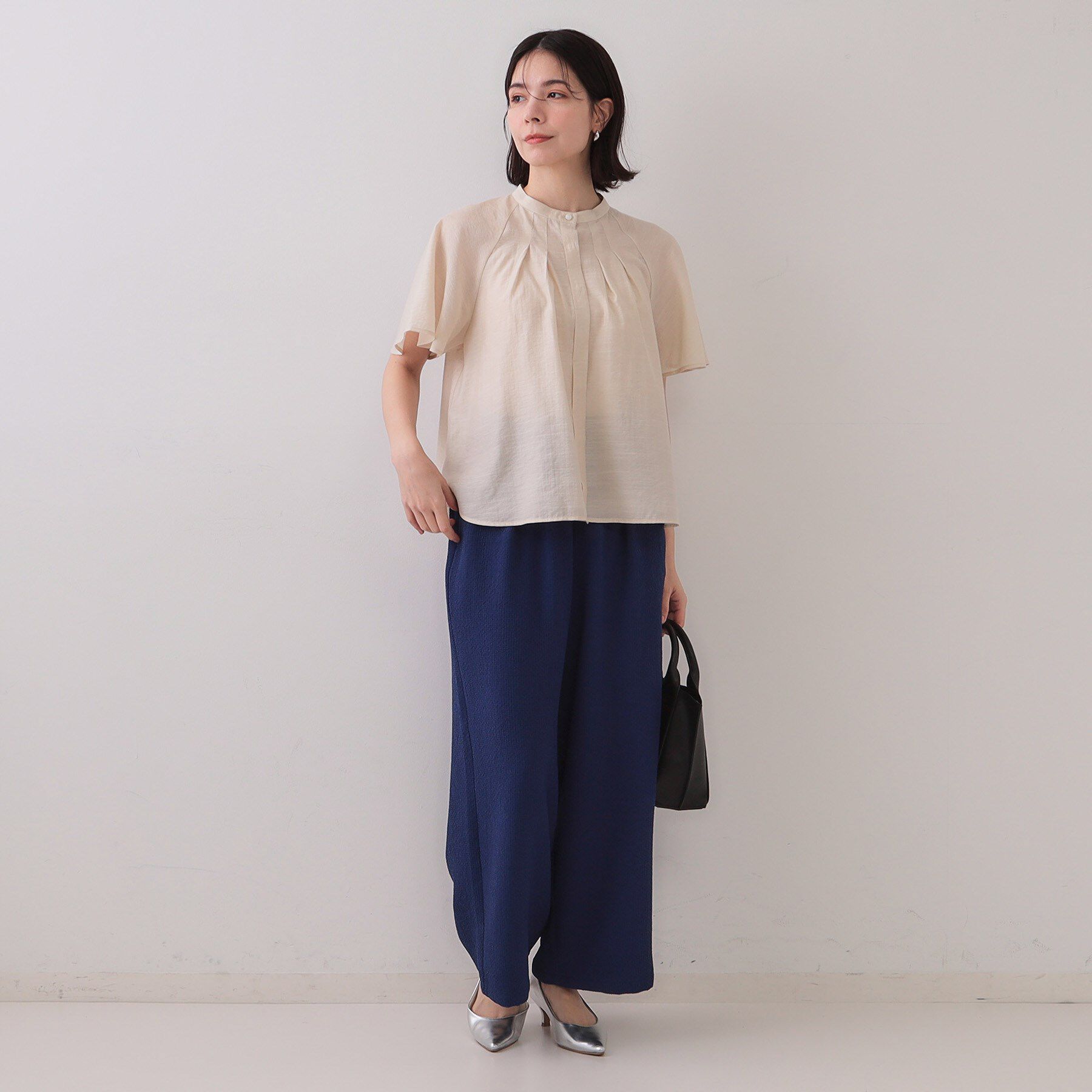 OPAQUE.CLIP「ストレッチジャカードイージーワイドパンツ/セットアップ対応可【洗濯機洗い可】」|その他|