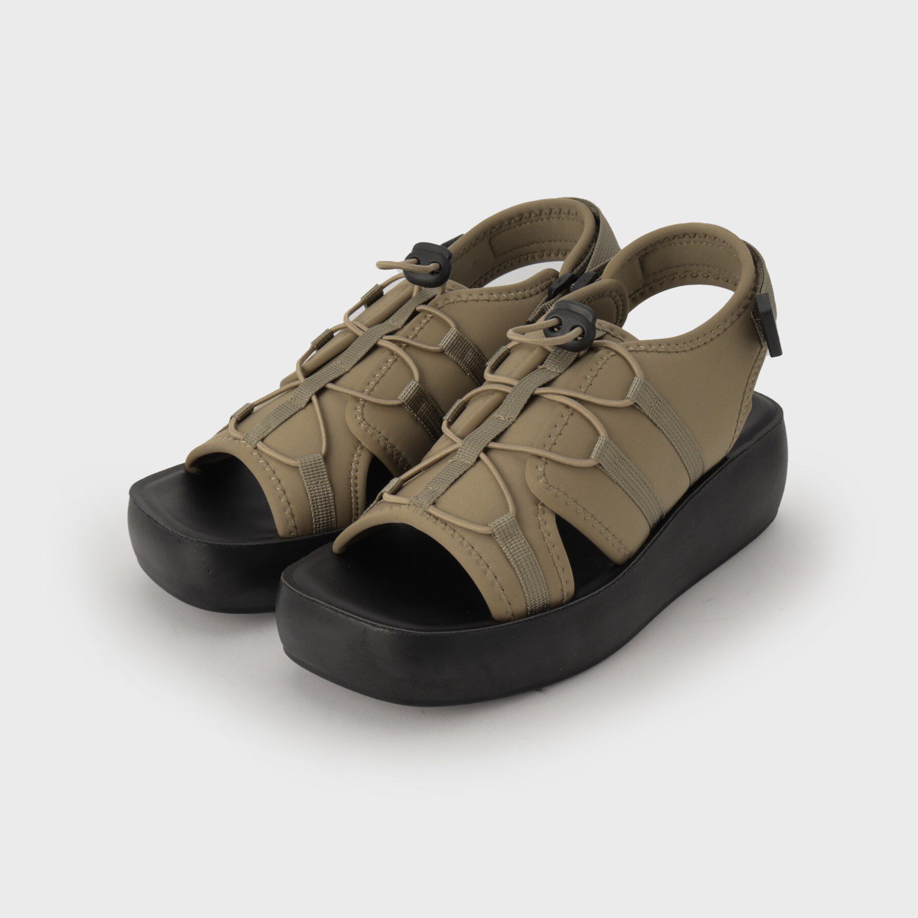 OPAQUE.CLIP「ボリュームソールスポーティサンダル」|サンダル|モカブラウン(042