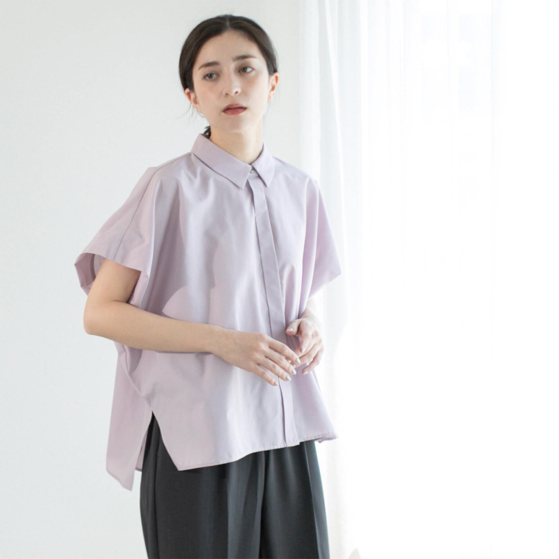 OPAQUE.CLIP「《andGIRL掲載》リラクシーシャツ【洗濯機洗い可】」|シャツ・ブラウス|