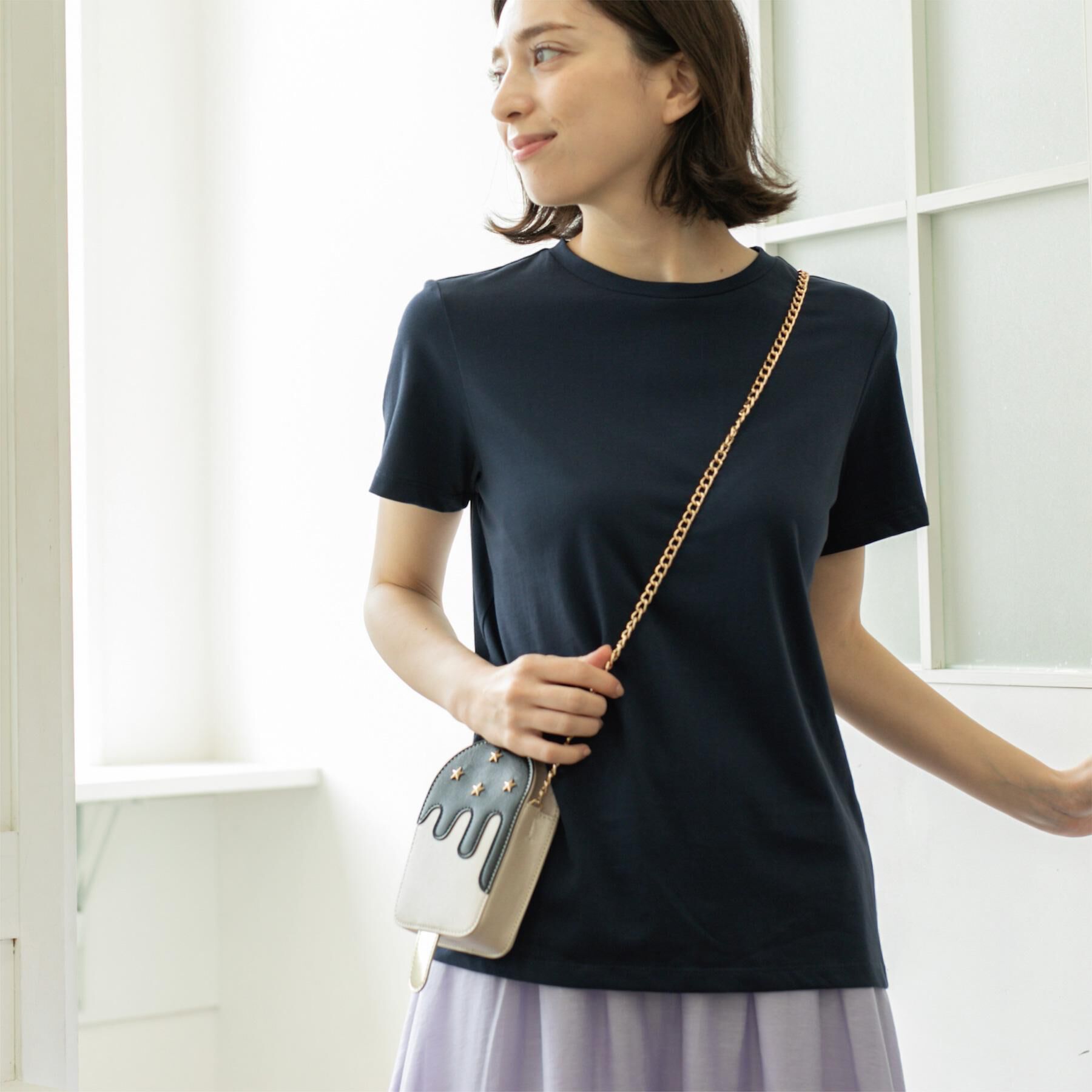 OPAQUE.CLIP「《5色展開》ベーシックTシャツ【洗濯機洗い可/UV/接触冷感】」|Tシャツ・カットソー|