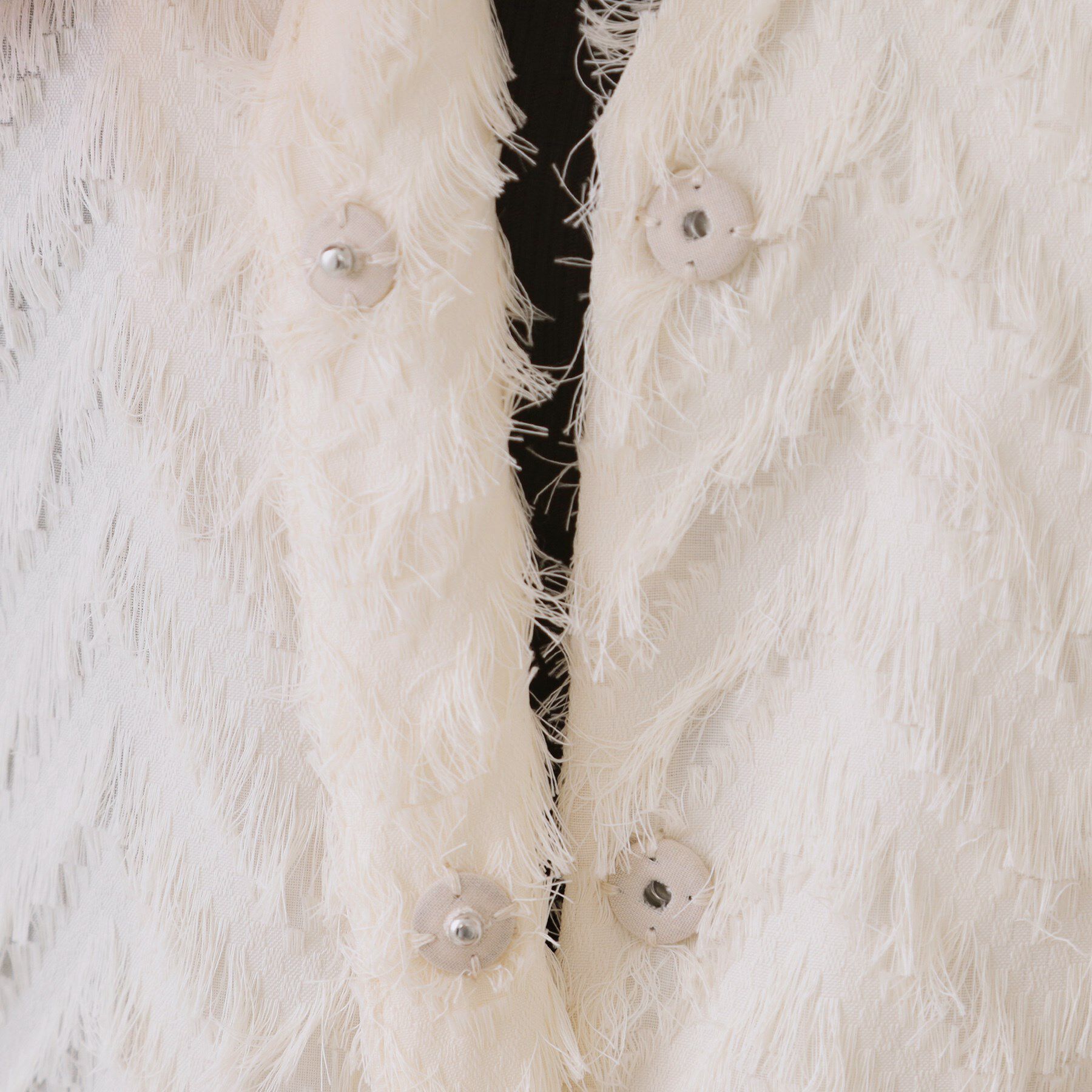 OPAQUE.CLIP「フリンジジャカードベスト【洗濯機洗い可】」|ベスト・ジレ|