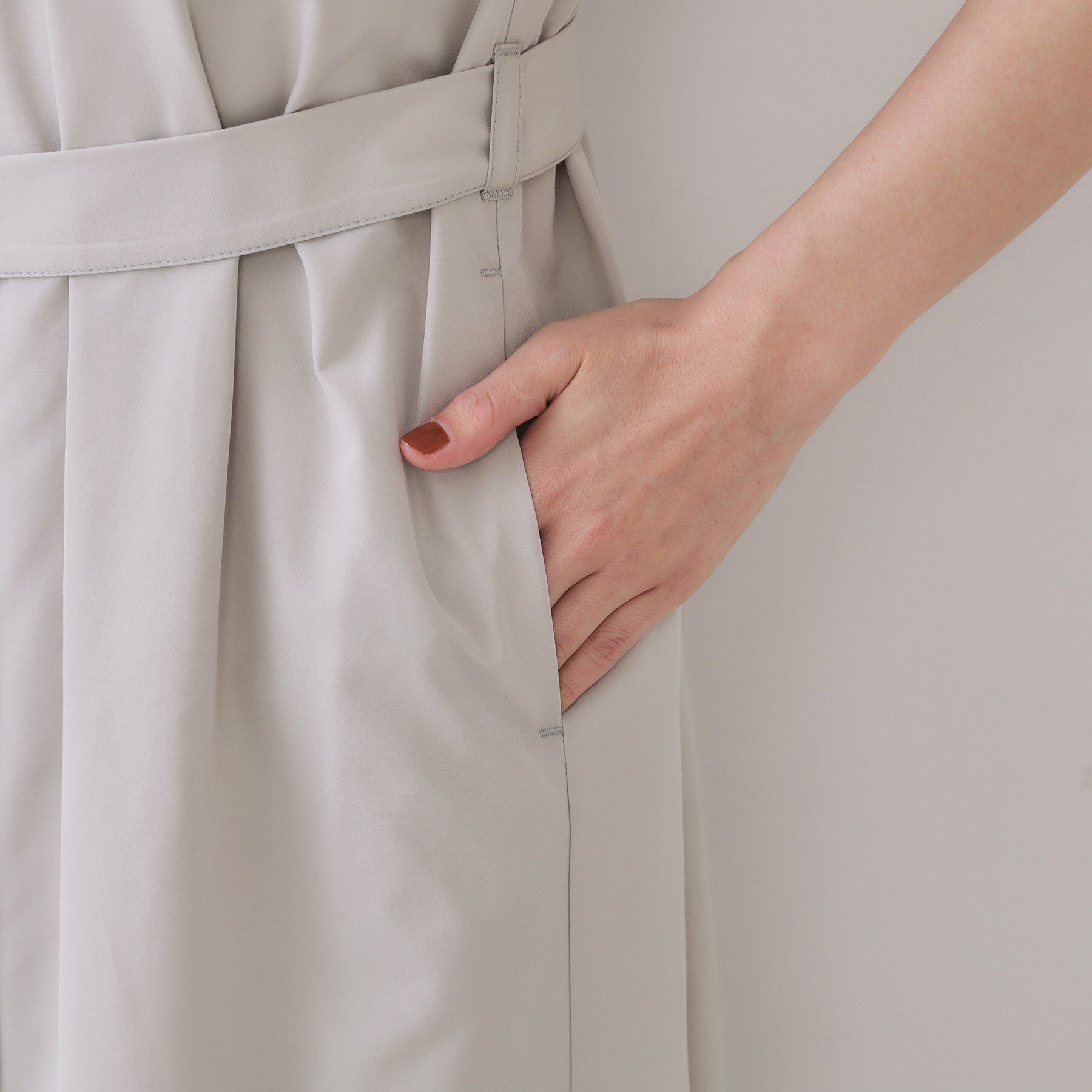 OPAQUE.CLIP「ダブルポケットシャツワンピース【洗濯機洗い可】」|ワンピース|