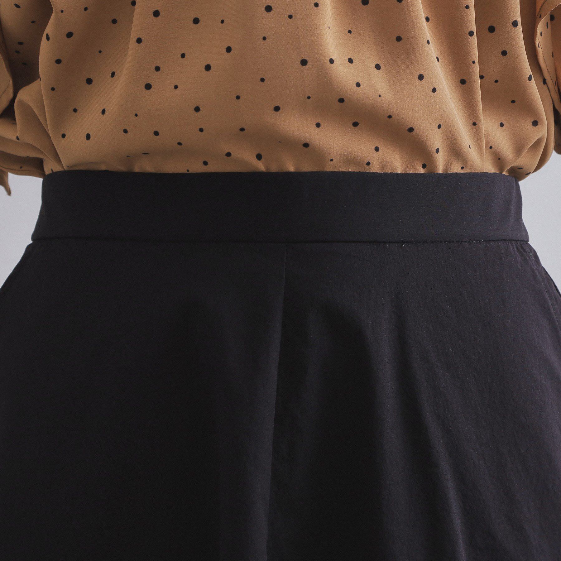 OPAQUE.CLIP「コットンライクフレアスカート【洗濯機洗い可】」|スカート|