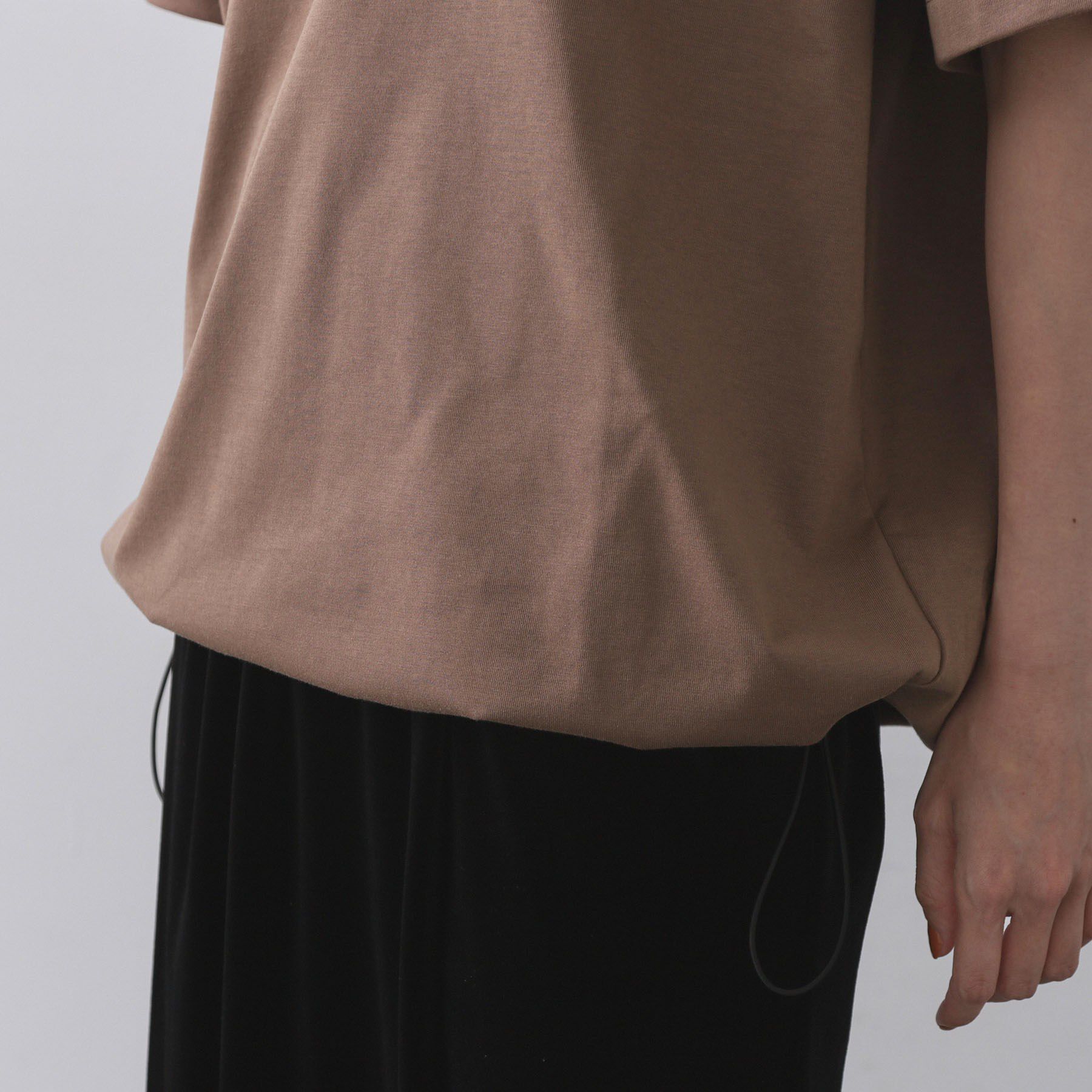 OPAQUE.CLIP「裾ドロストTシャツ【洗濯機洗い可】」|Tシャツ・カットソー|