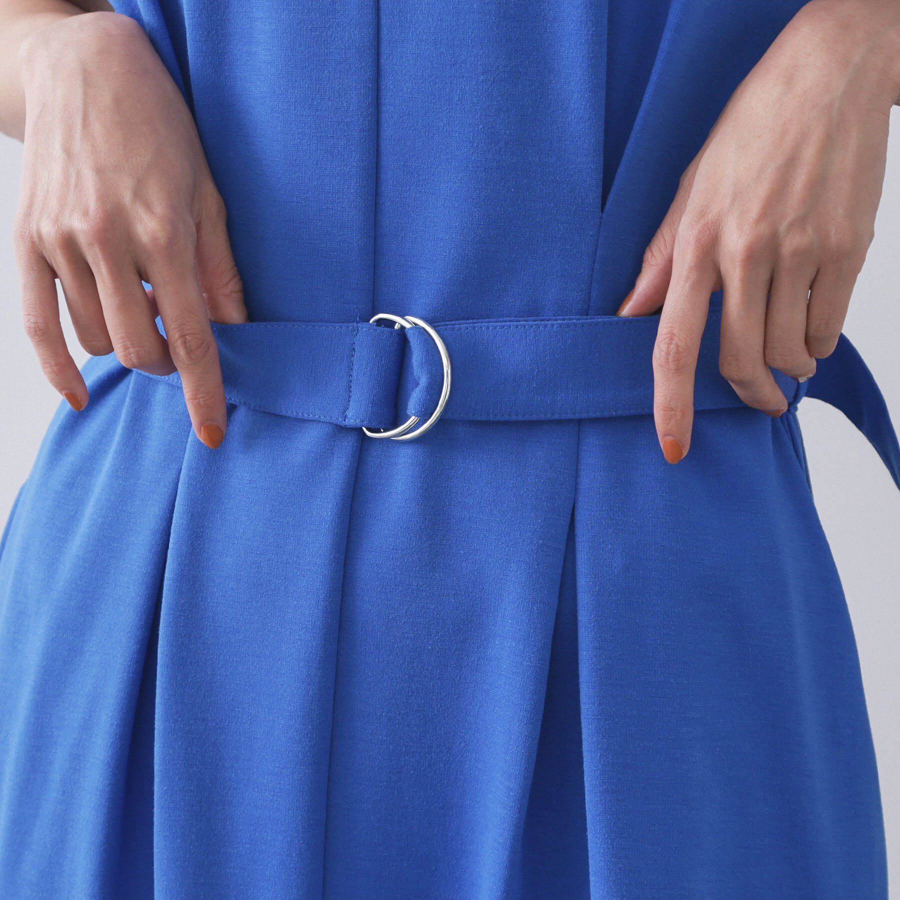 OPAQUE.CLIP「ベルト付きスキッパーワンピース【洗濯機洗い可】」|ワンピース|