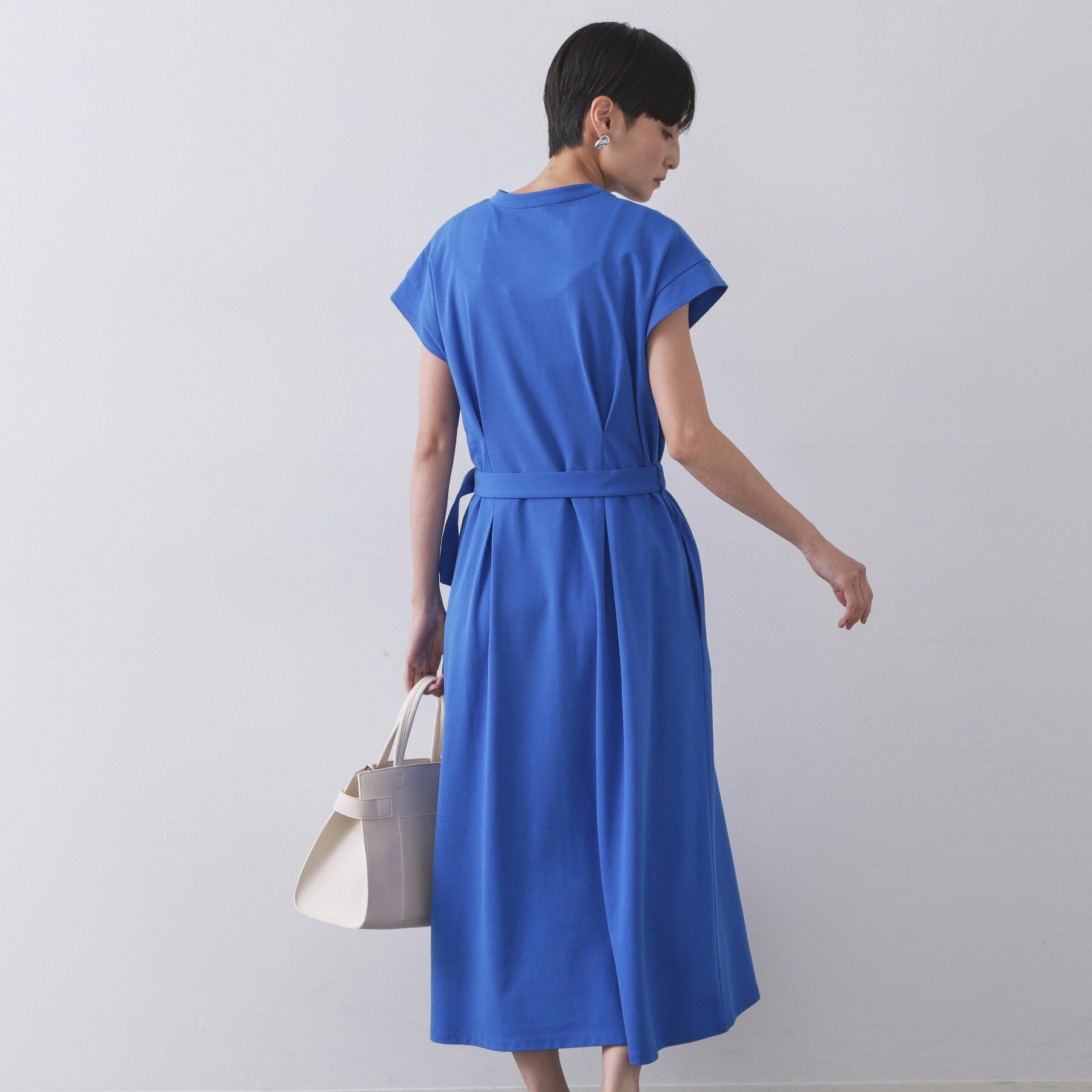 OPAQUE.CLIP「ベルト付きスキッパーワンピース【洗濯機洗い可】」|ワンピース|