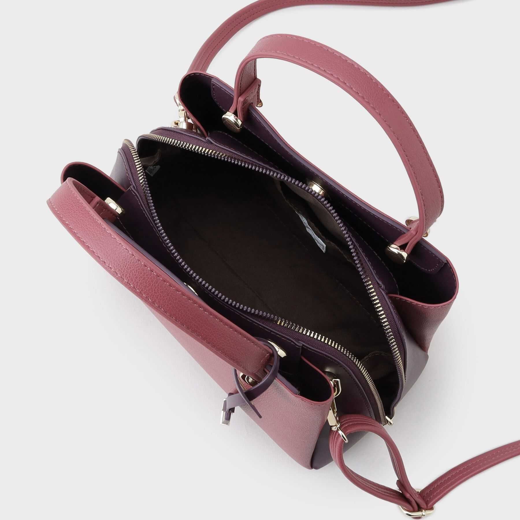 OPAQUE.CLIP「【2WAY/名品】バイカラーミドルボストンバッグ」|ショルダー・メッセンジャー|