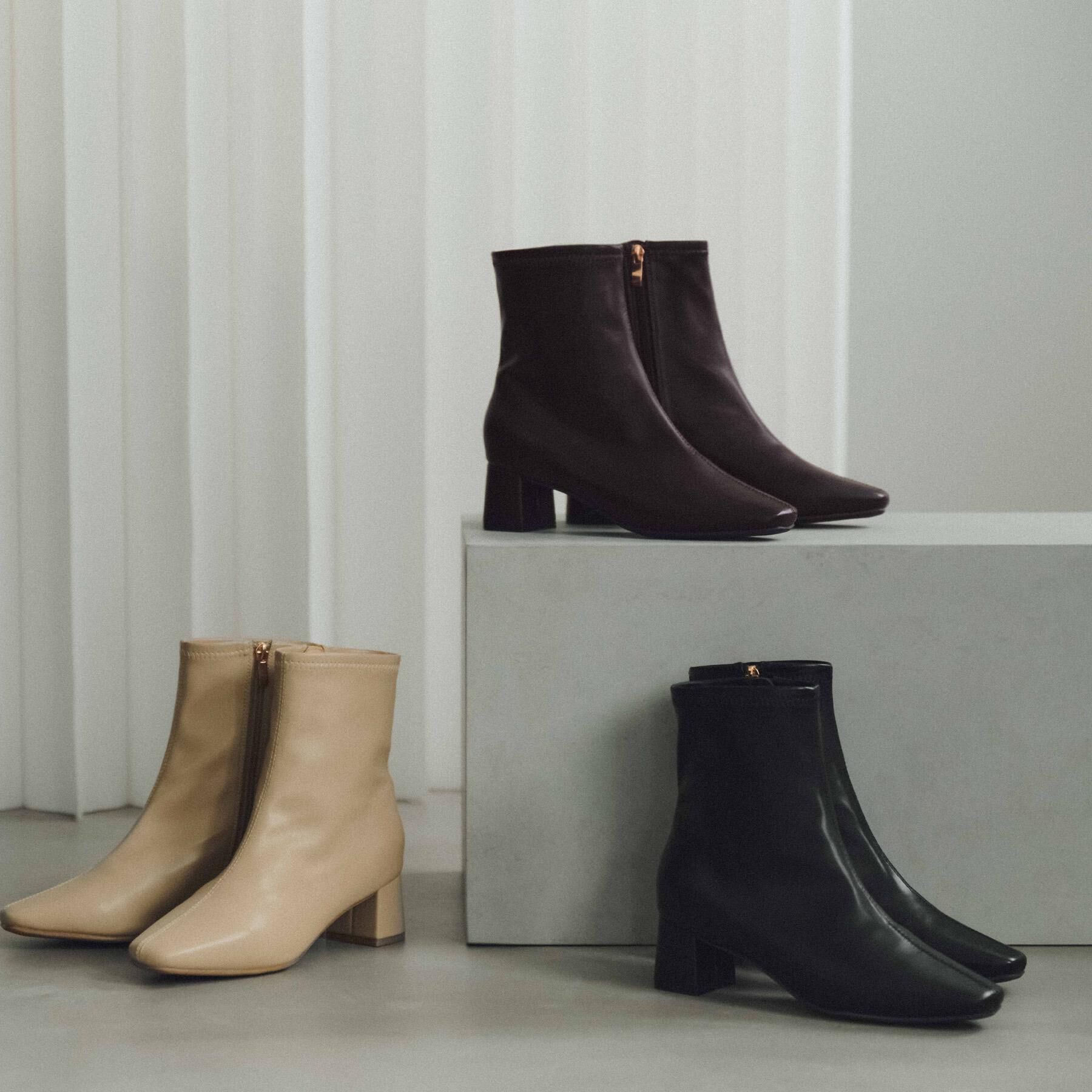 OPAQUE.CLIP「ベーシックショートブーツ【THEシリーズ/抗菌防臭加工】」|ショートブーツ|