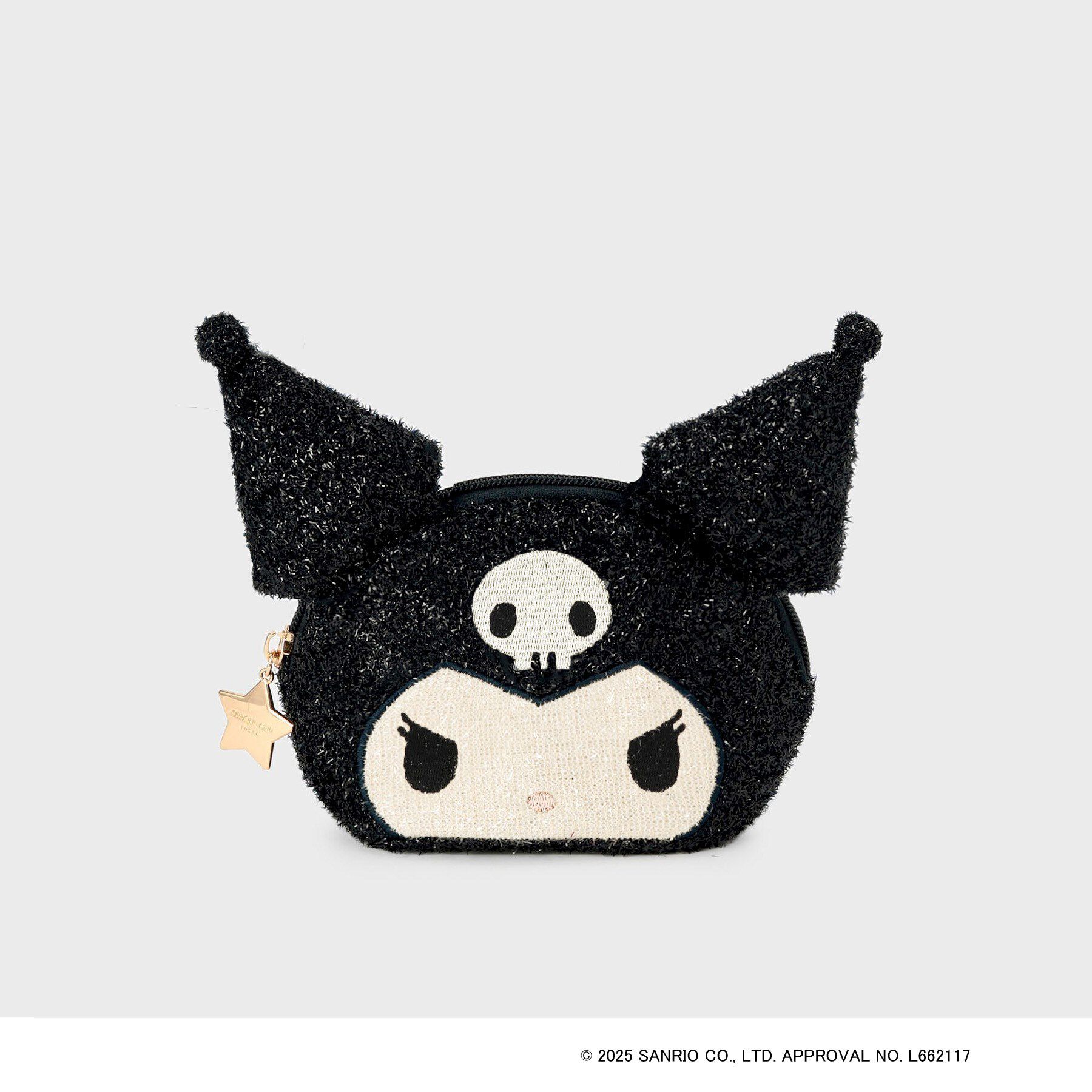 OPAQUE.CLIP「◆【クロミ】フェイス型キラキラシェルポーチ」|ポーチ|