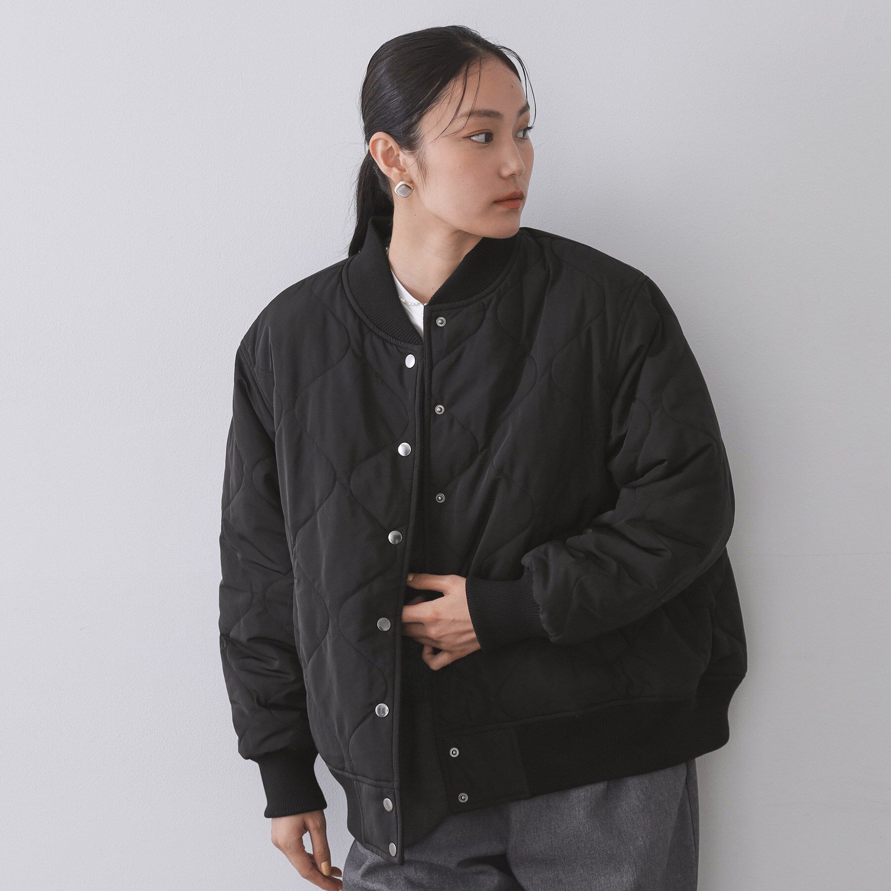 OPAQUE.CLIP「《リバーシブル》キルティングブルゾン」|ブルゾン・スタジャン|