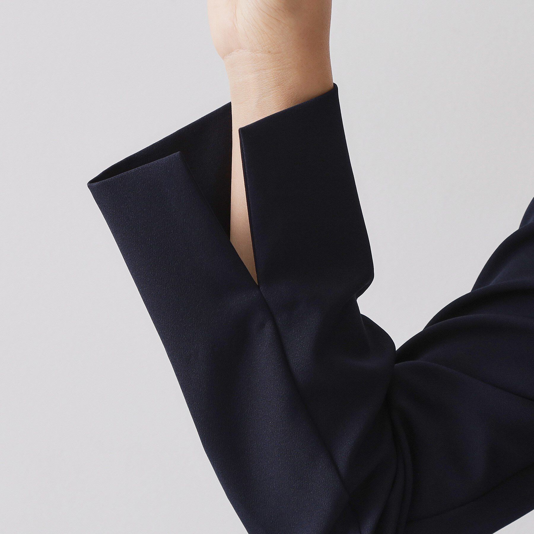 OPAQUE.CLIP「≪通勤・セレモニー対応≫フィットアンドフレアワンピースダブルクロス【洗濯機OK】」|ワンピース|