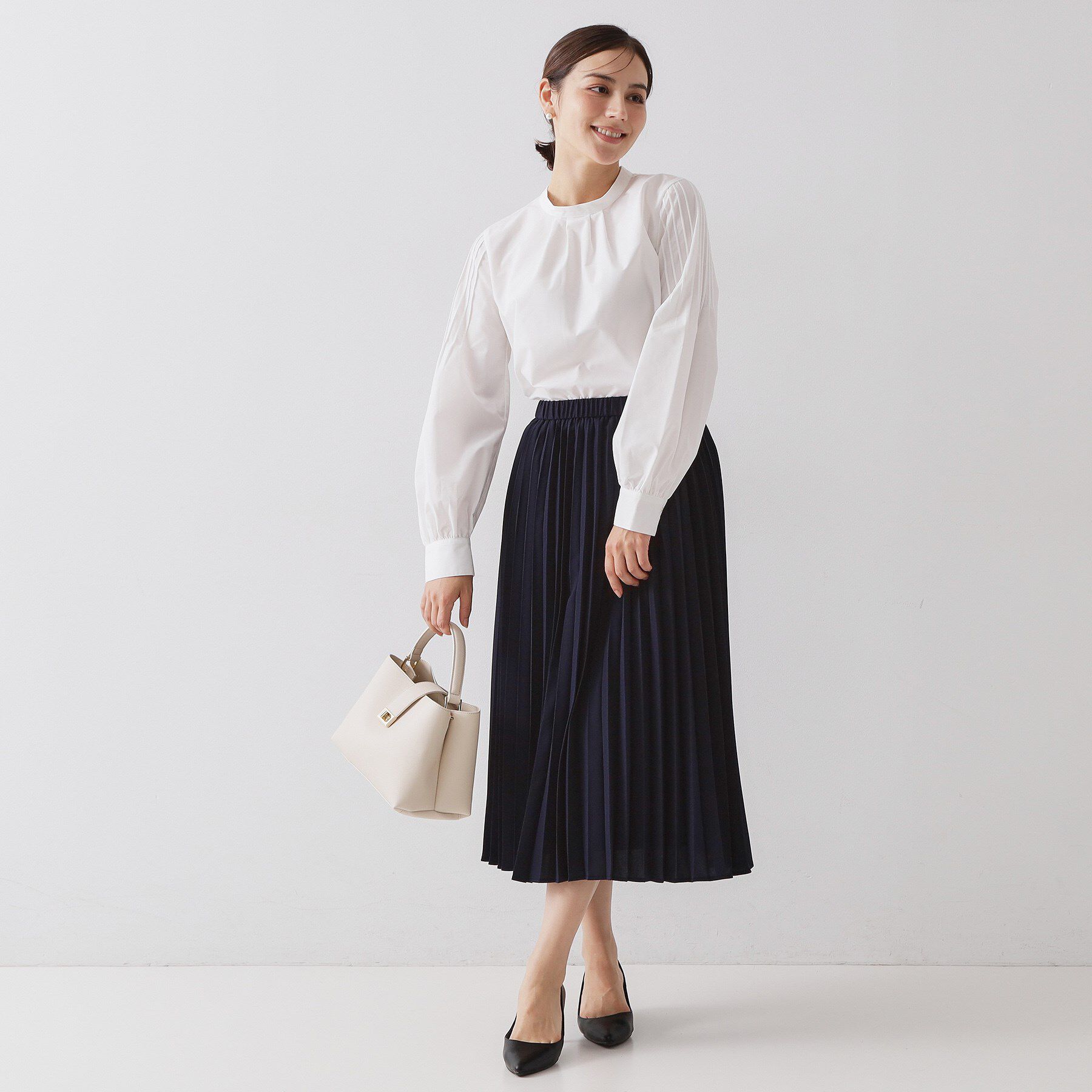 OPAQUE.CLIP「≪通勤・セレモニー対応≫プリーツスカート【洗濯機OK】」|スカート|
