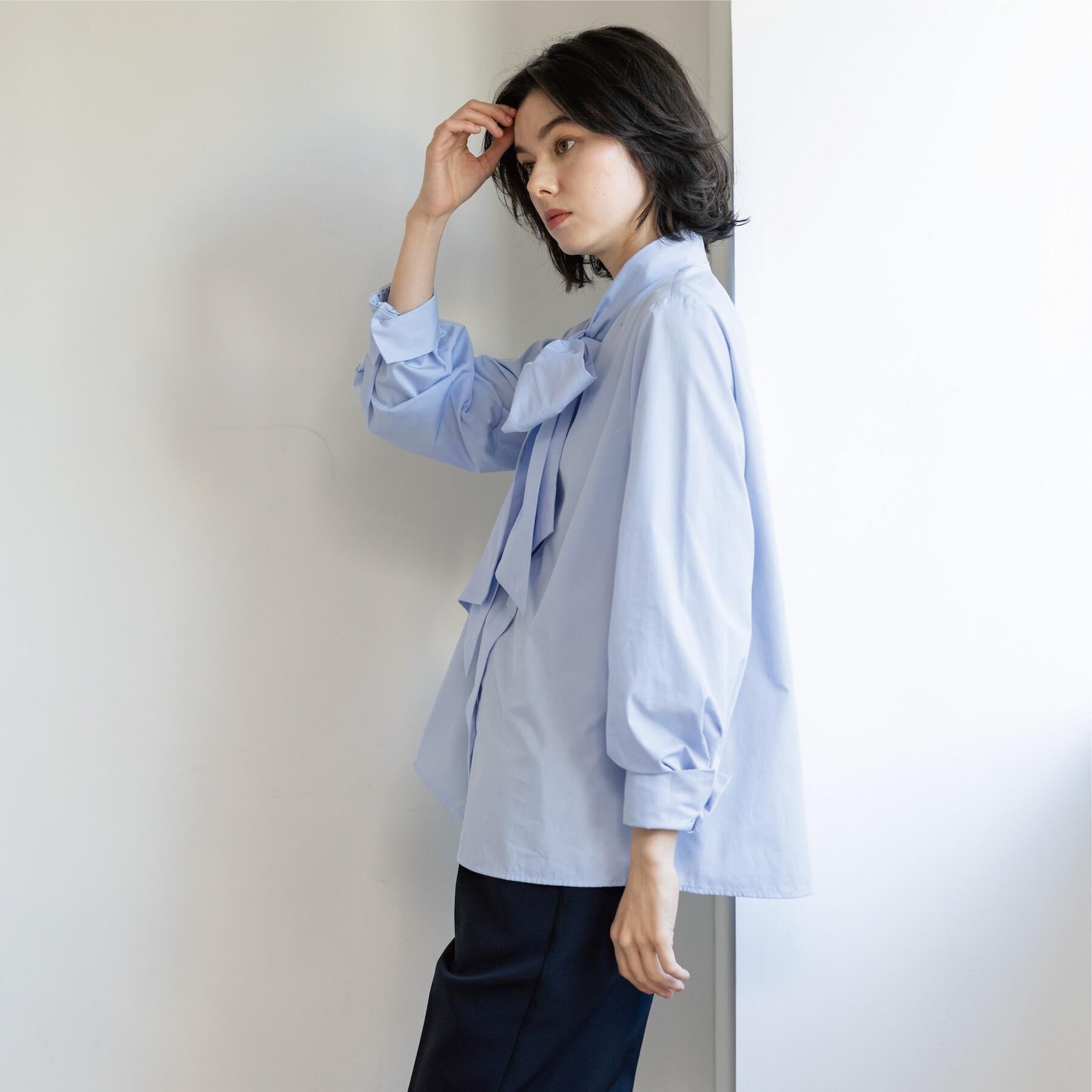 OPAQUE.CLIP「≪通勤・セレモニー対応≫ボウタイシャツブラウス【洗濯機OK】」|シャツ・ブラウス|
