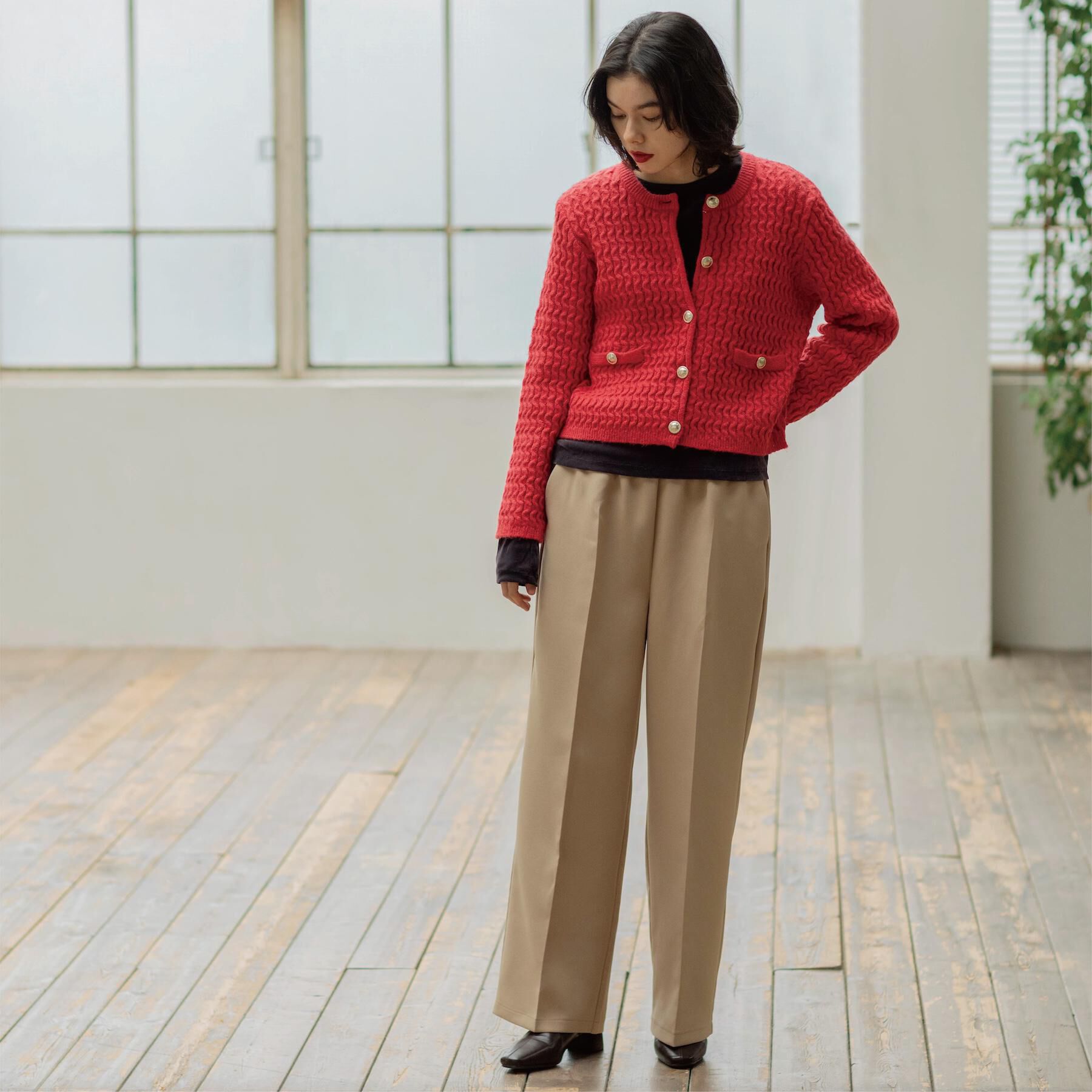 OPAQUE.CLIP「イージーワイドパンツ【洗濯機OK】」|その他|