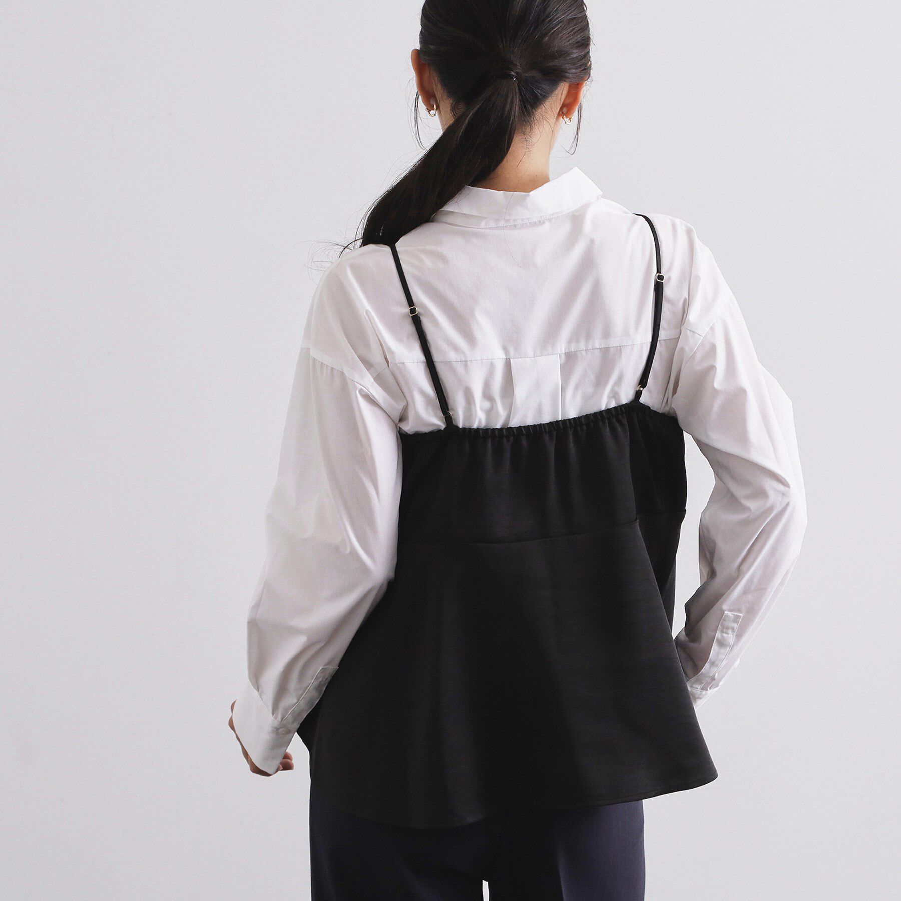 OPAQUE.CLIP「サテンキャミブラウス【洗濯機OK】」|シャツ・ブラウス|