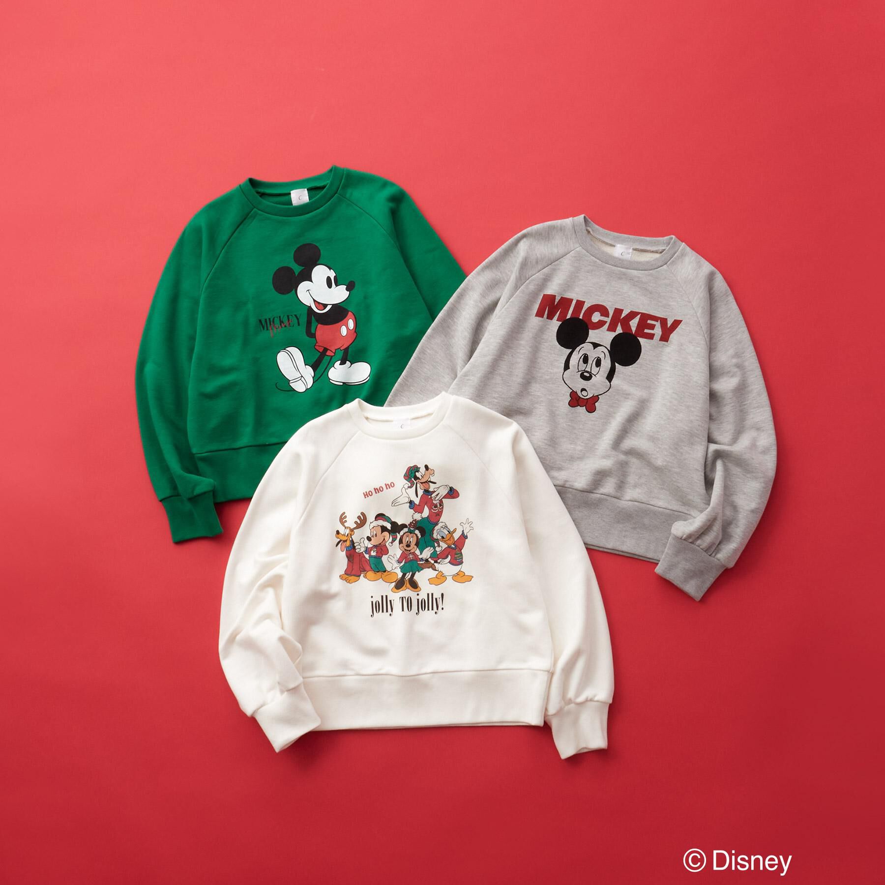 OPAQUE.CLIP「《Mickey Mouse》プリントアソートスウェット【洗濯機OK】」|パーカー|