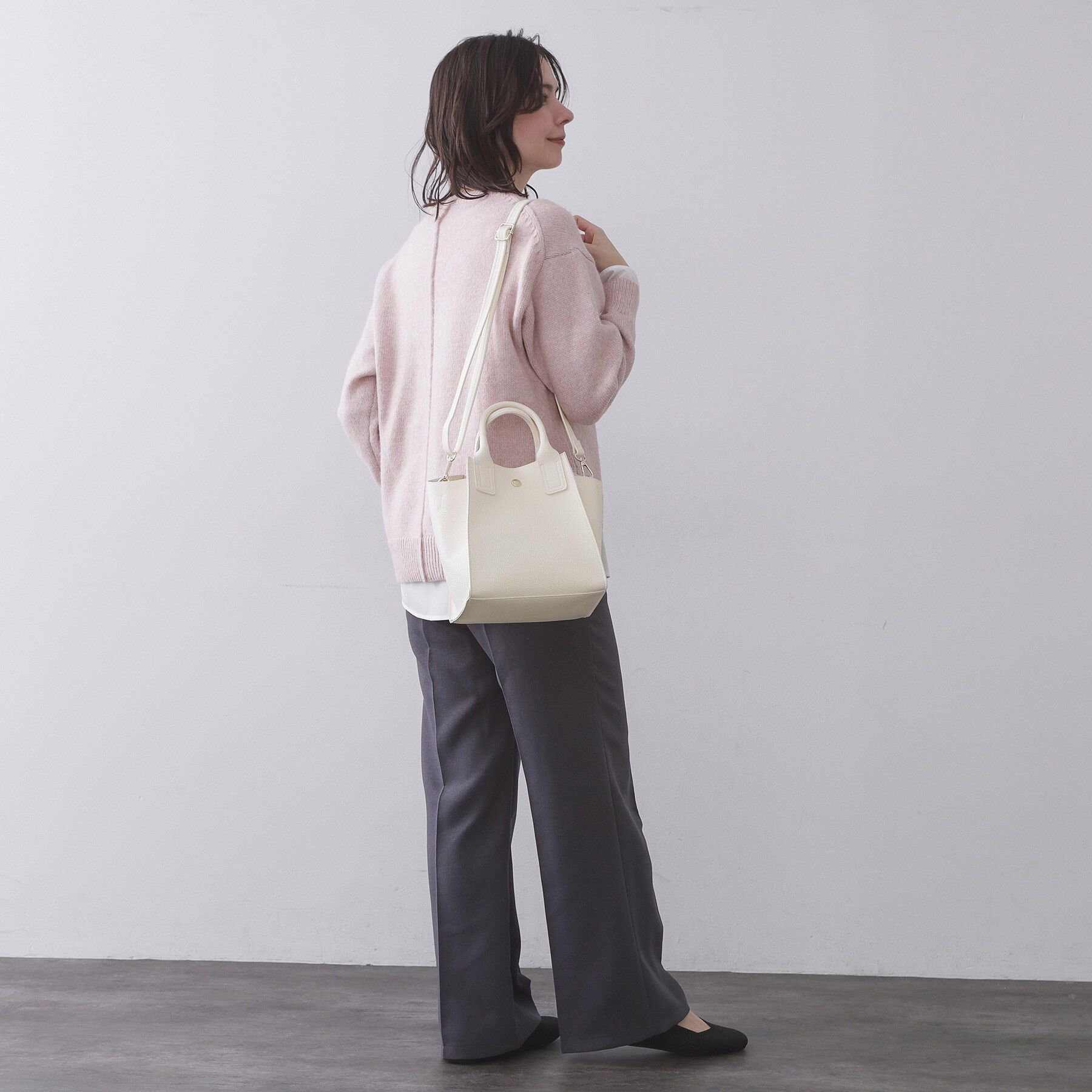 OPAQUE.CLIP「サイドウィングミドルトートバッグ【2WAY／軽量】」|ショルダー・メッセンジャー|