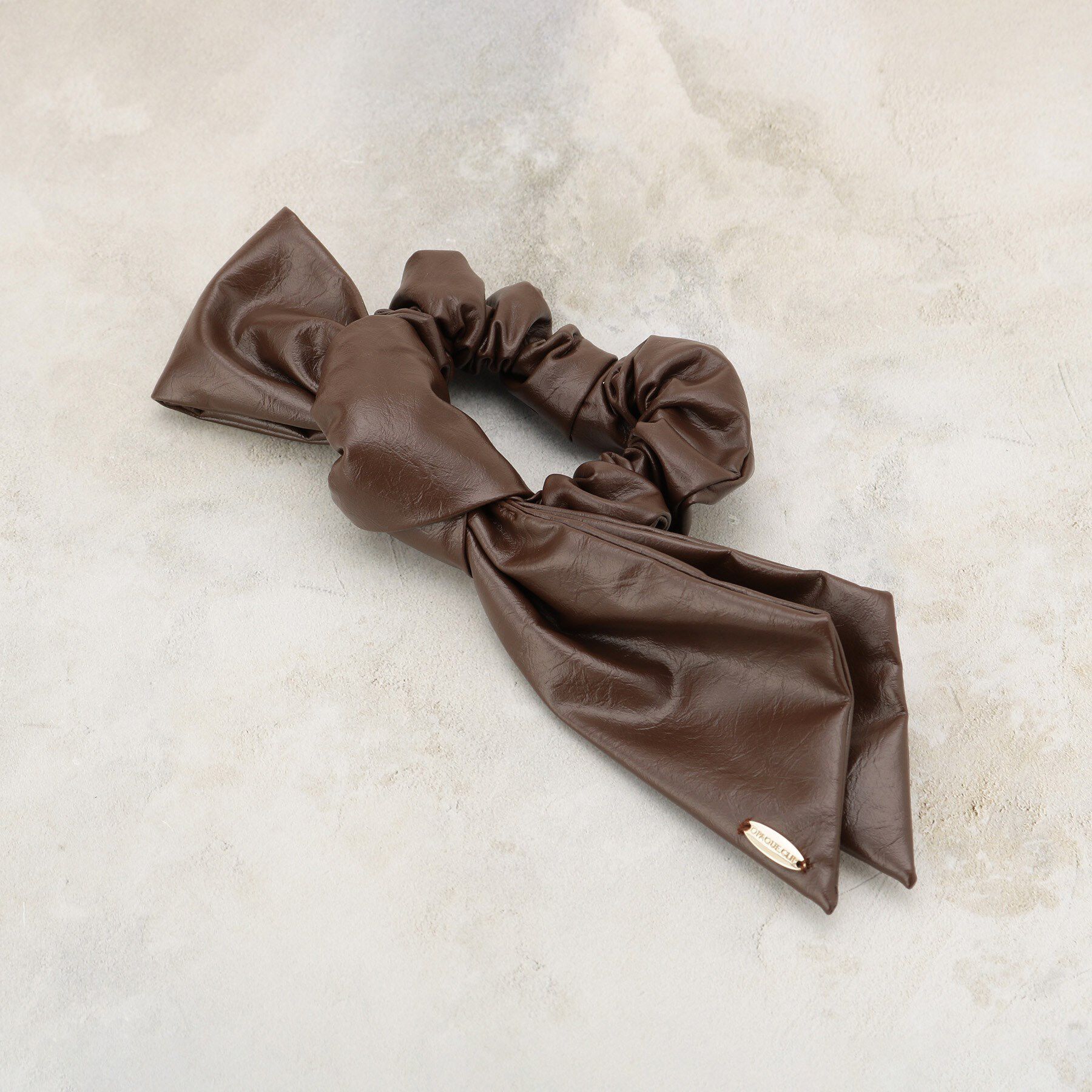 OPAQUE.CLIP「結び目リボンシュシュ」|その他|ブラウン(043)