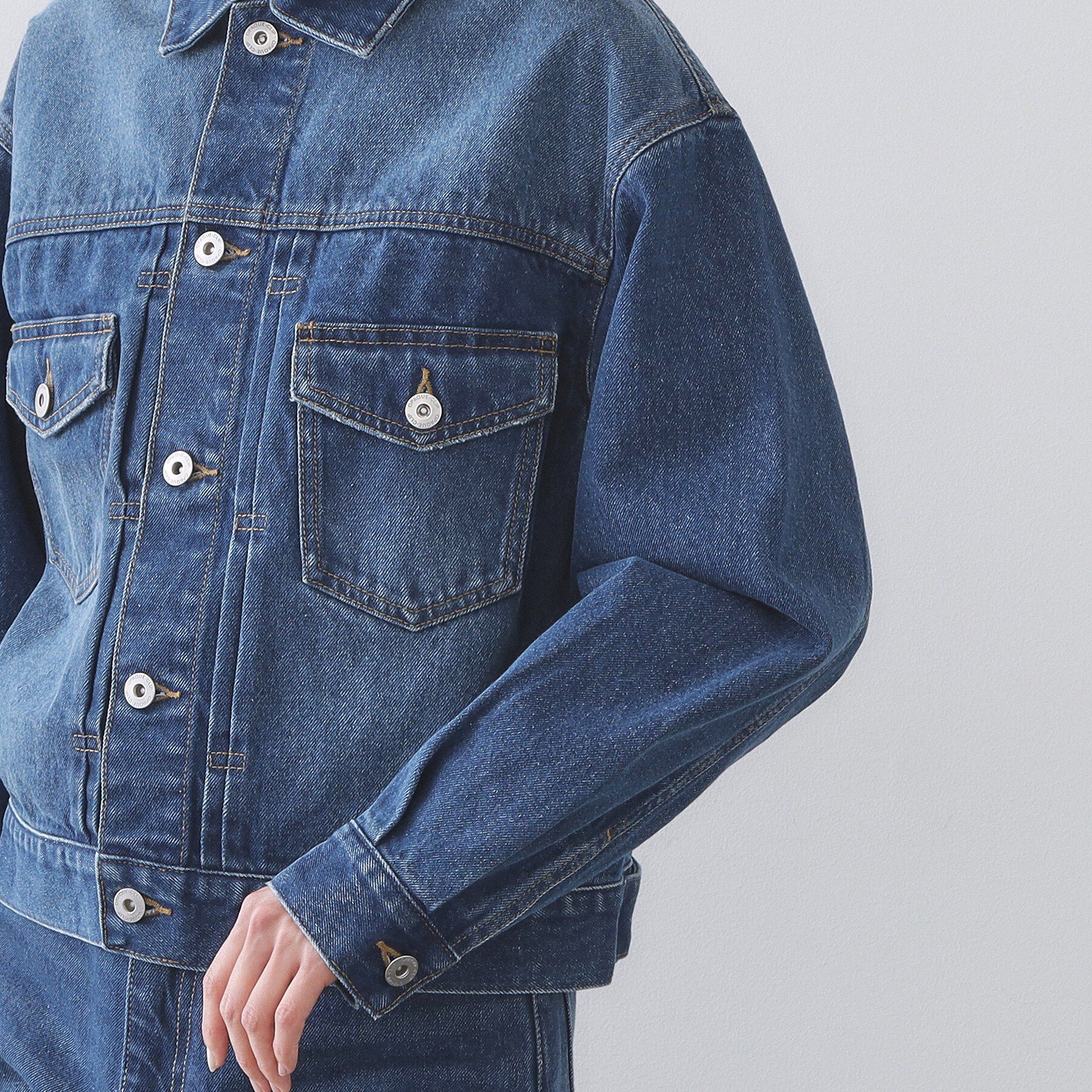 OPAQUE.CLIP「デニムジャケット【洗濯機OK】」|デニムジャケット|