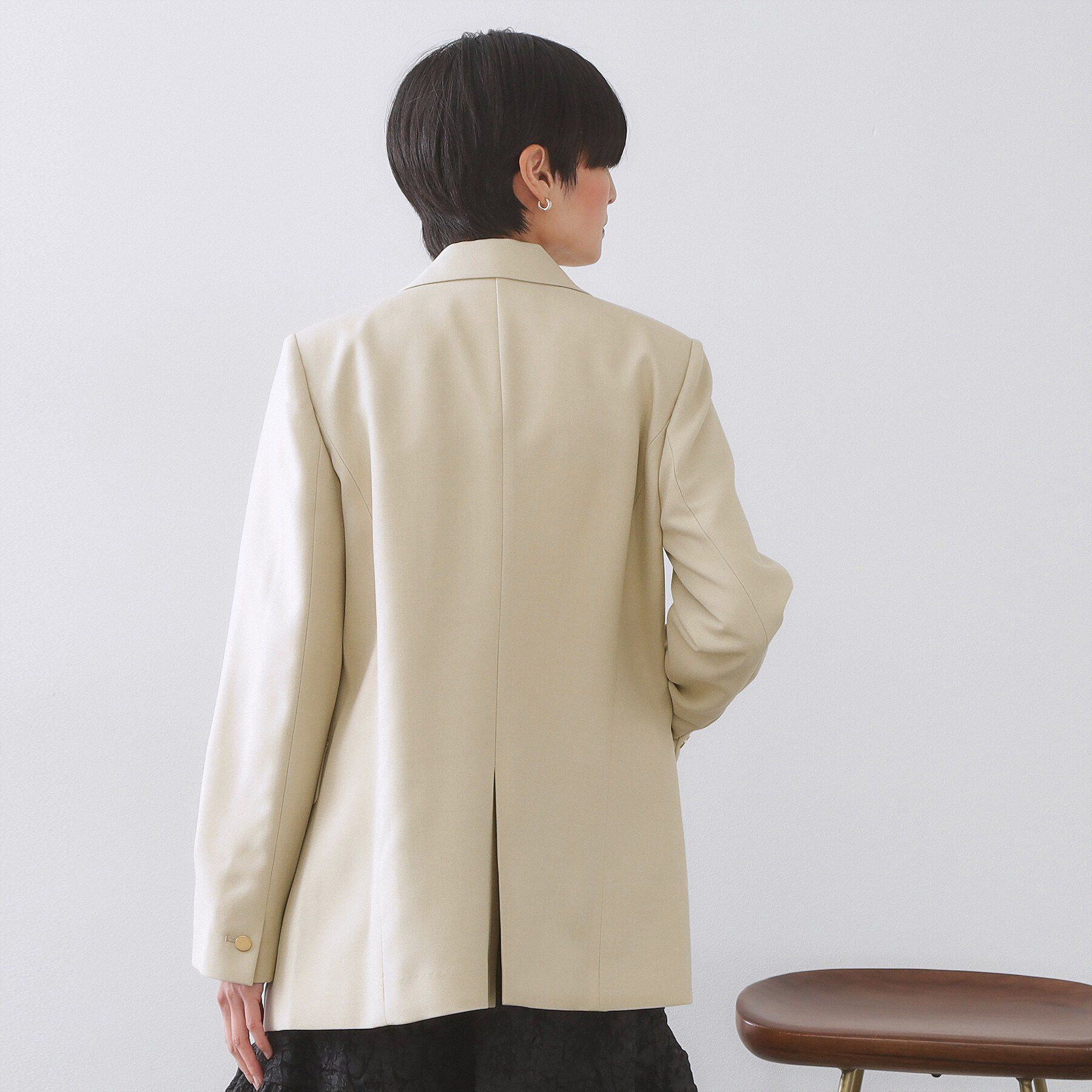 OPAQUE.CLIP「金ボタンダブルブレストテーラードジャケット/セットアップ対応【洗える】《S～LL》」|テーラードジャケット|