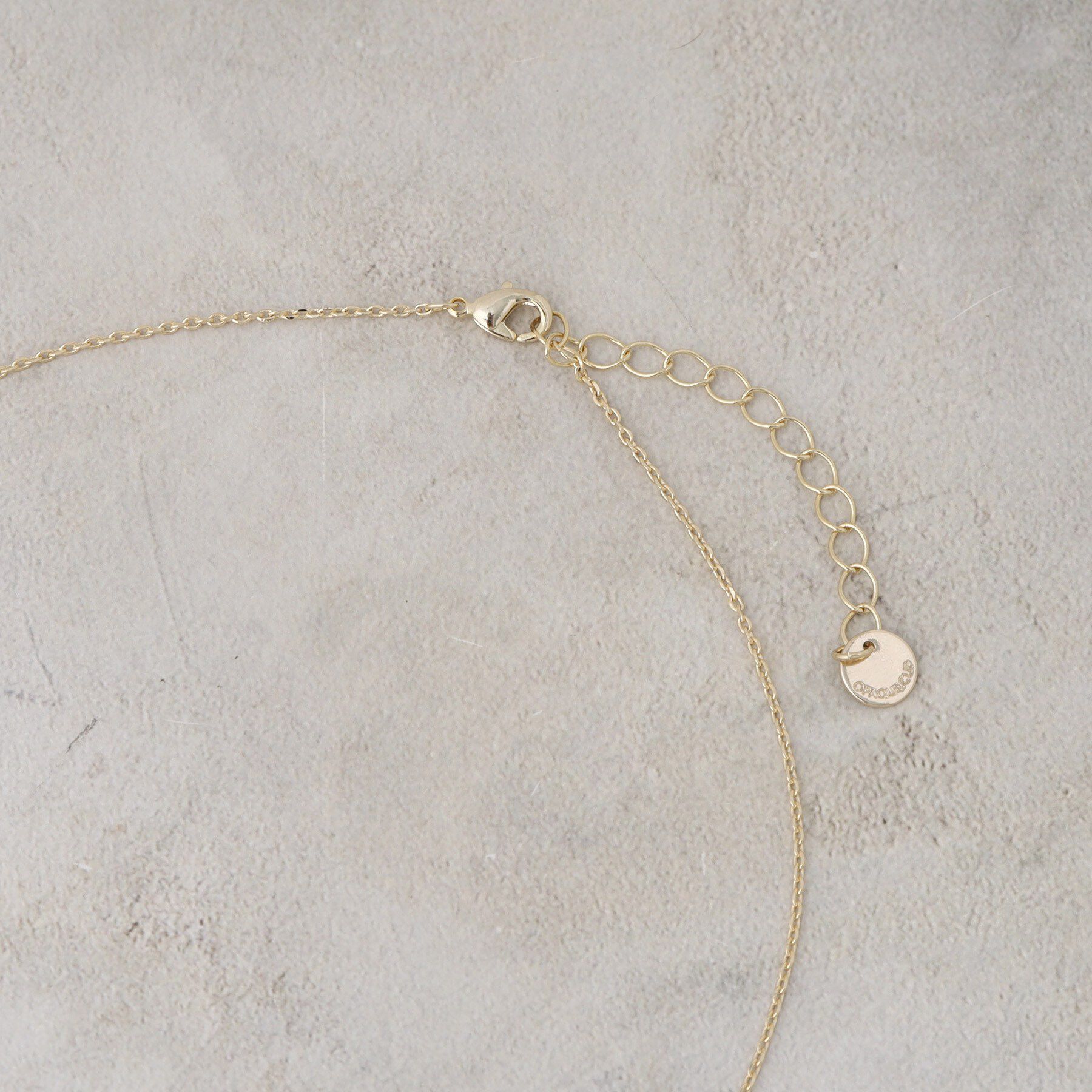 OPAQUE.CLIP「大ぶりメタルしずく&times;フェイクパール ネックレス」|ネックレス|