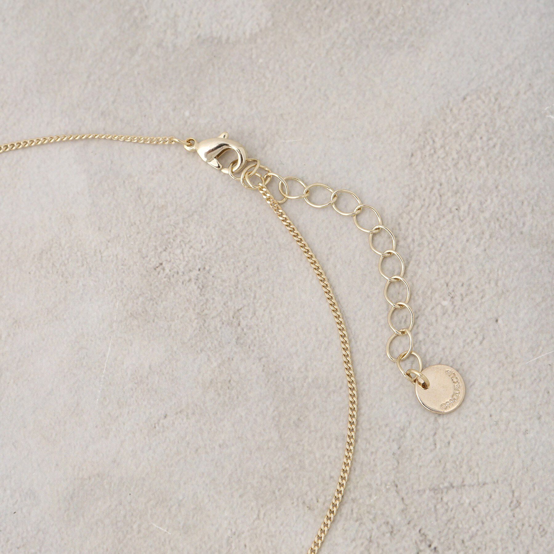 OPAQUE.CLIP「メタルオーバル&times;2連リング ロングネックレス」|ネックレス|