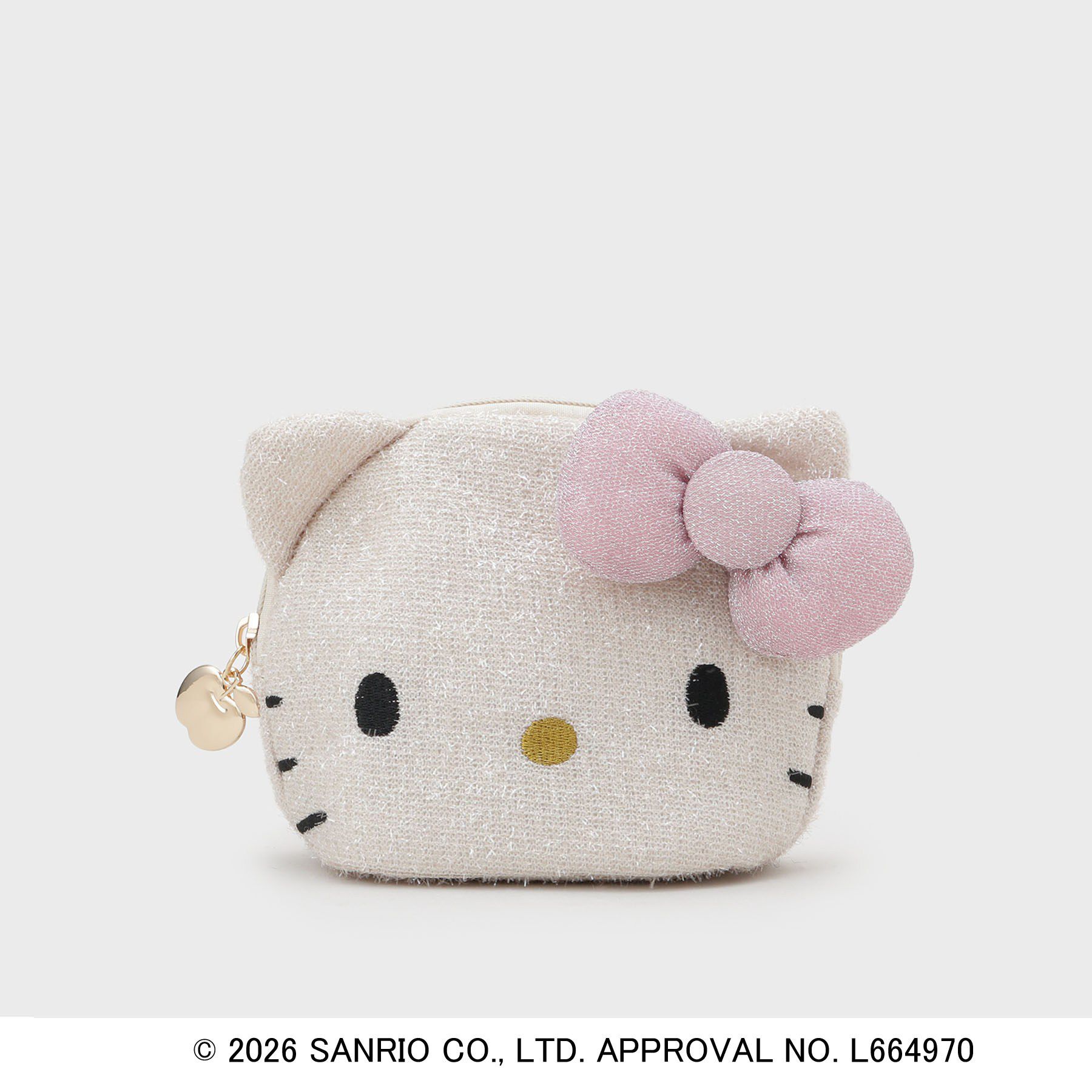 OPAQUE.CLIP「◆【ハローキティ】キラふわフェイス型シェルポーチ」|ポーチ|