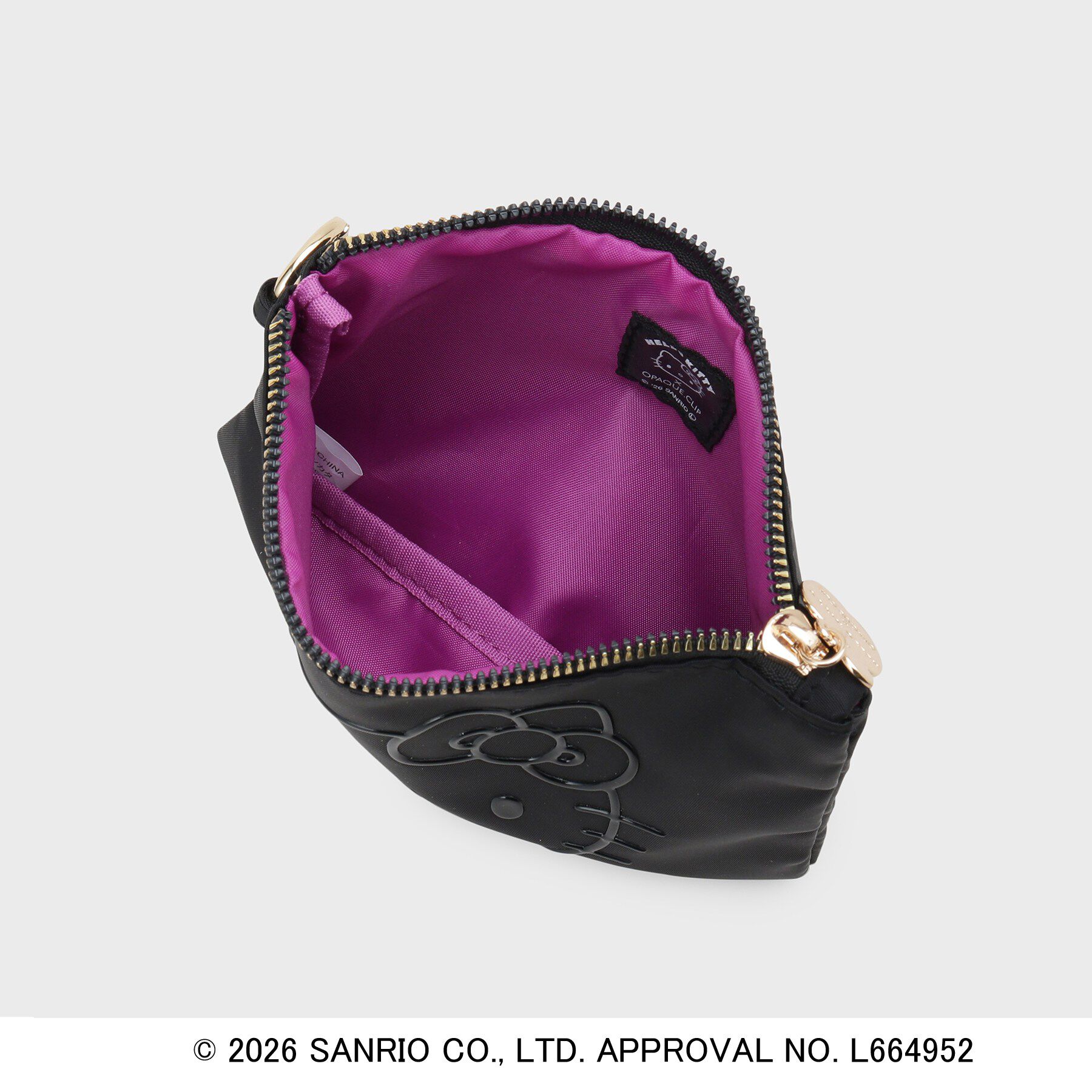 OPAQUE.CLIP「◆【ハローキティ】立体フェイスプリントスクエアポーチ」|ポーチ|