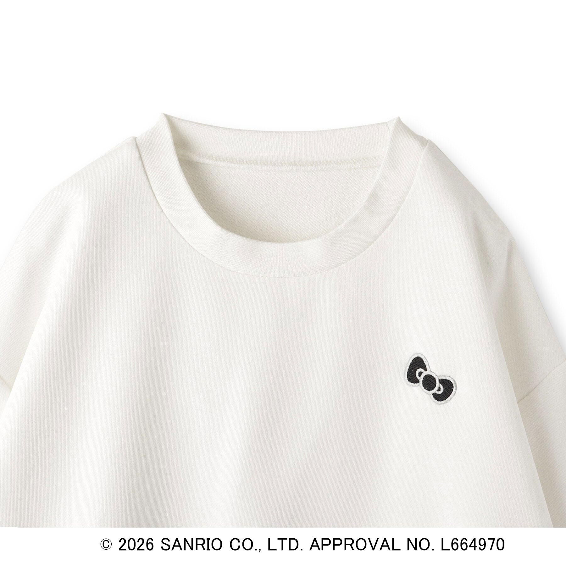 OPAQUE.CLIP「◆【ハローキティ】ワンポイント刺しゅう入り裏毛プルオーバー」|パーカー|