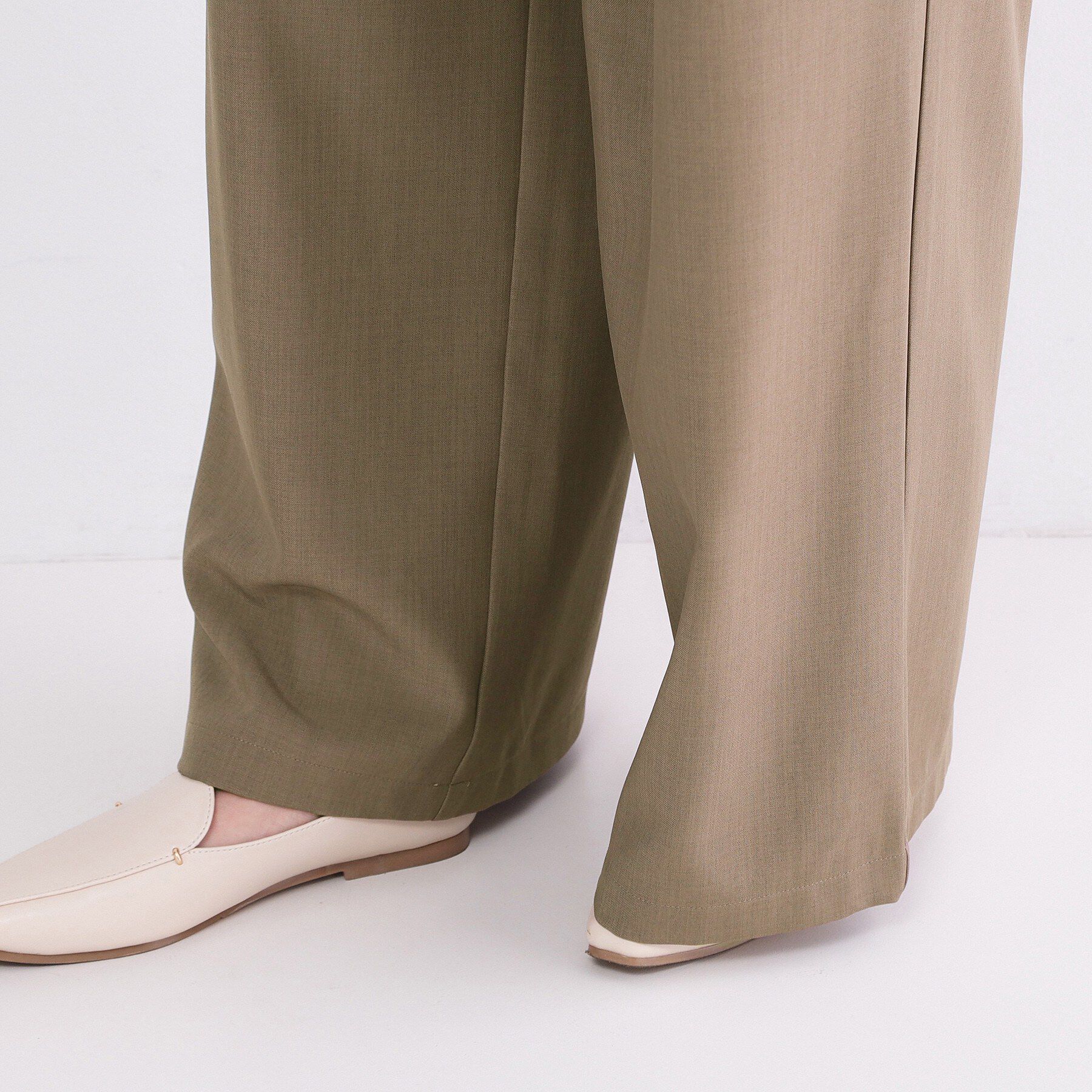 OPAQUE.CLIP「美脚ストレッチ イージータックワイドパンツ【洗濯機OK】」|その他|