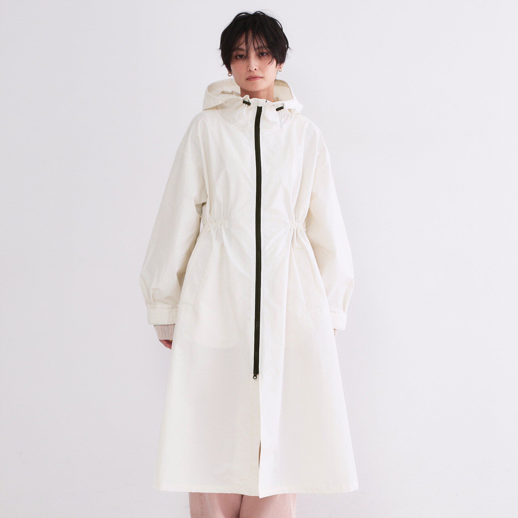 OPAQUE.CLIP「撥水フードZIPロングコート【洗濯機OK】」|その他|