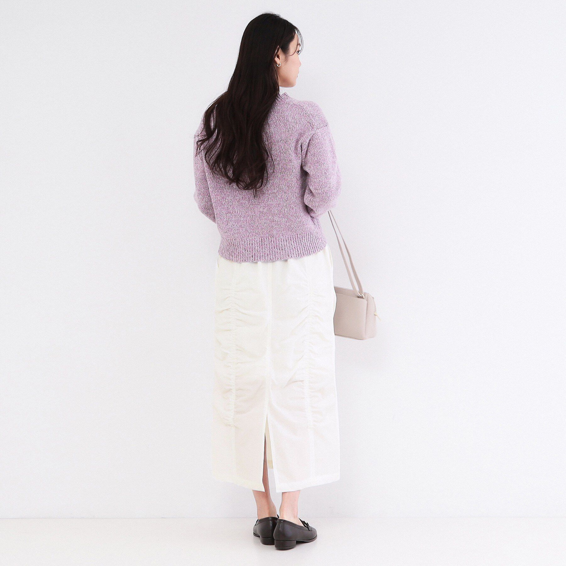 OPAQUE.CLIP「撥水シャーリングナロースカート【洗濯機OK/UVケア/花粉対応】」|スカート|