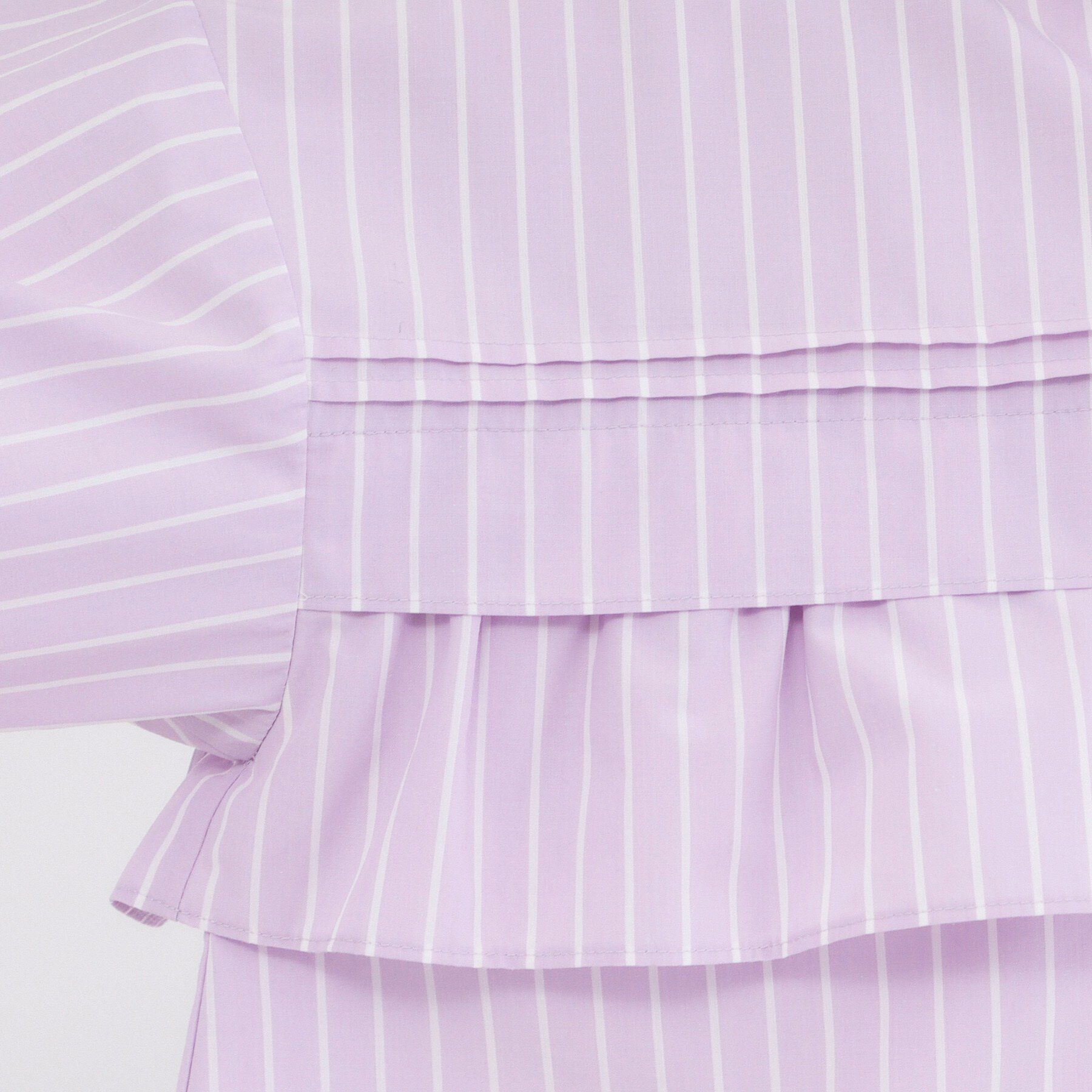 OPAQUE.CLIP「タックフリルシャツ【洗濯機OK】」|シャツ・ブラウス|