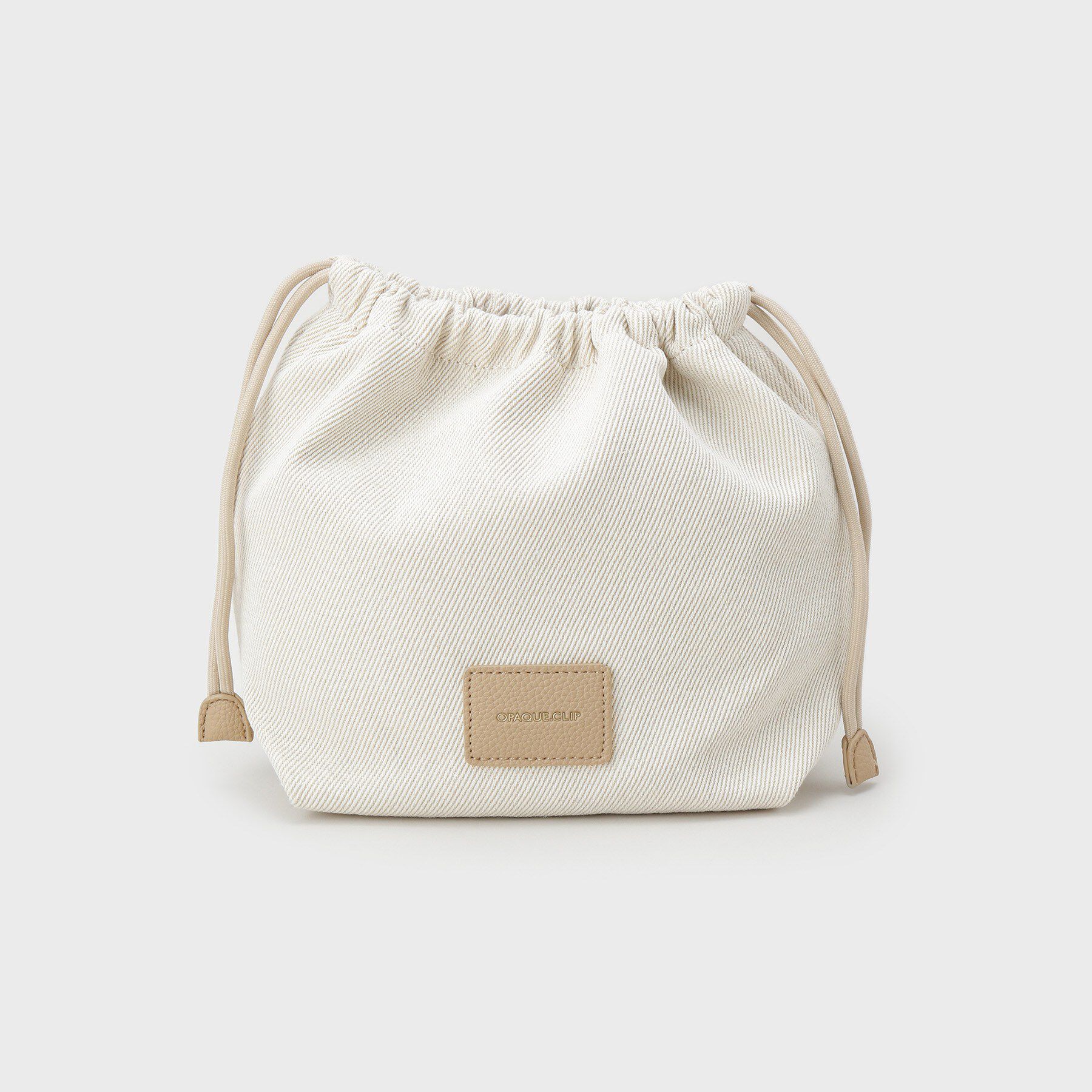 OPAQUE.CLIP「2WAY巾着付シュリンクミドルトート」|ショルダー・メッセンジャー|