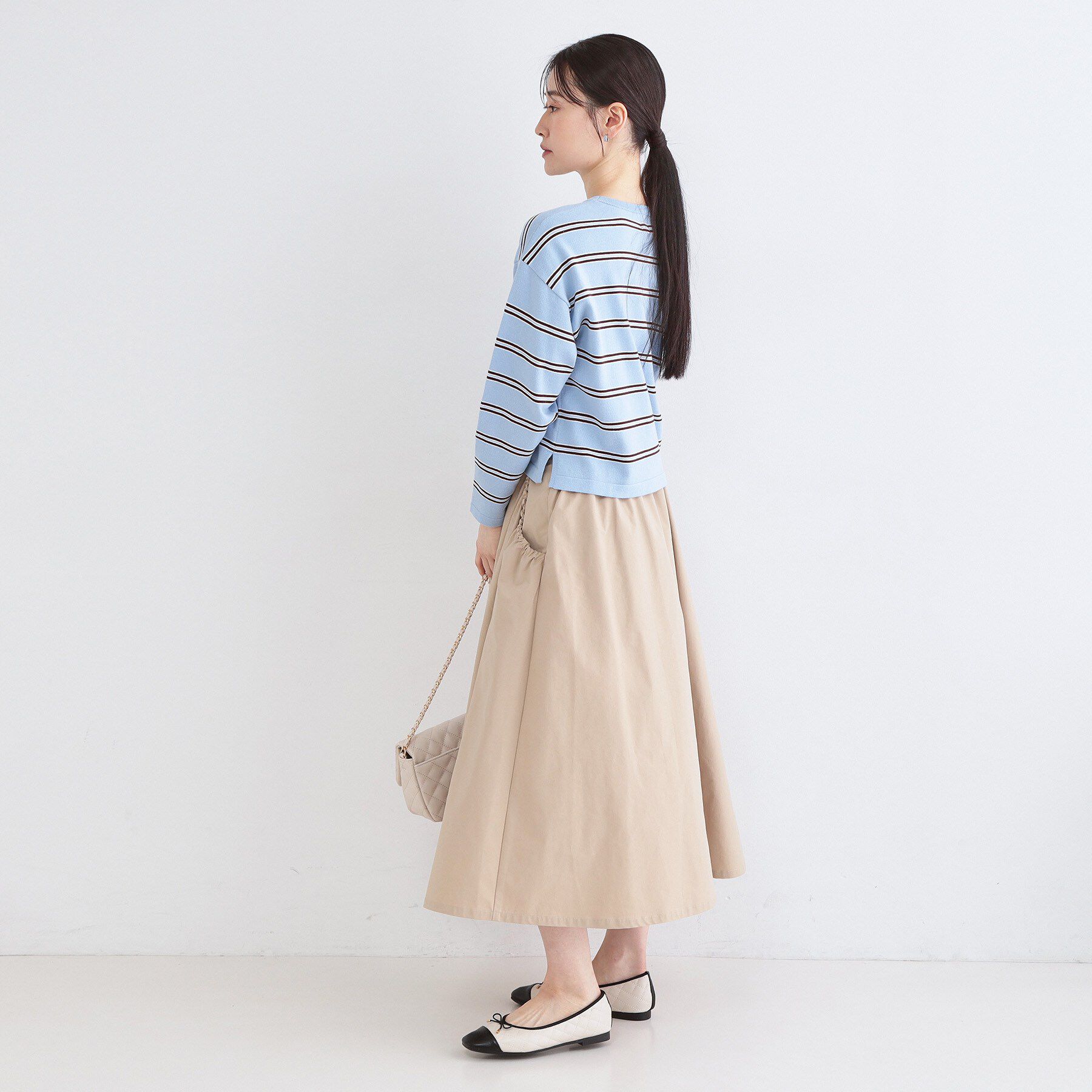 OPAQUE.CLIP「マルチボーダーニット【洗濯機OK】」|ニット・セーター|