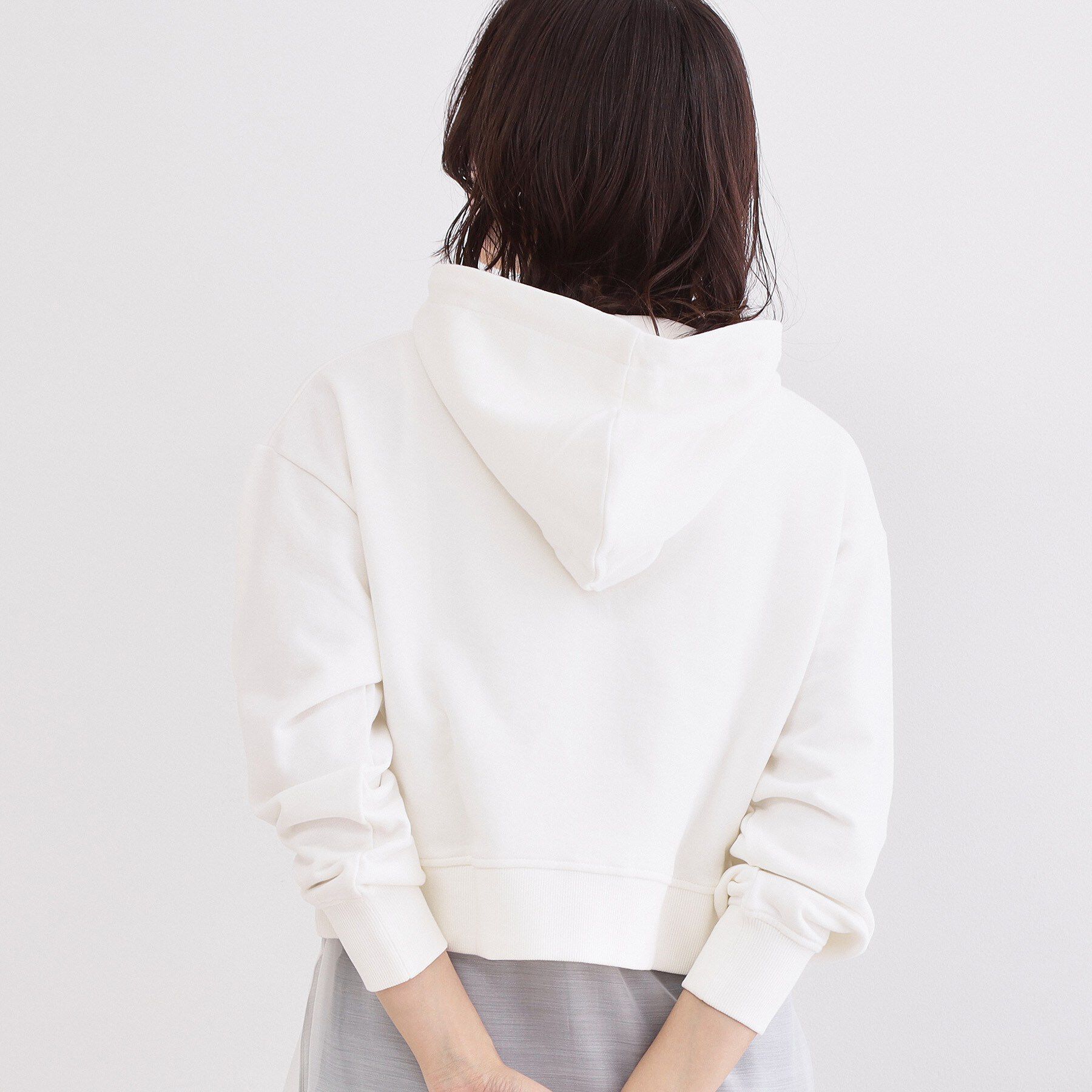 OPAQUE.CLIP「ショート裏毛フーディ【洗濯機OK】」|パーカー|