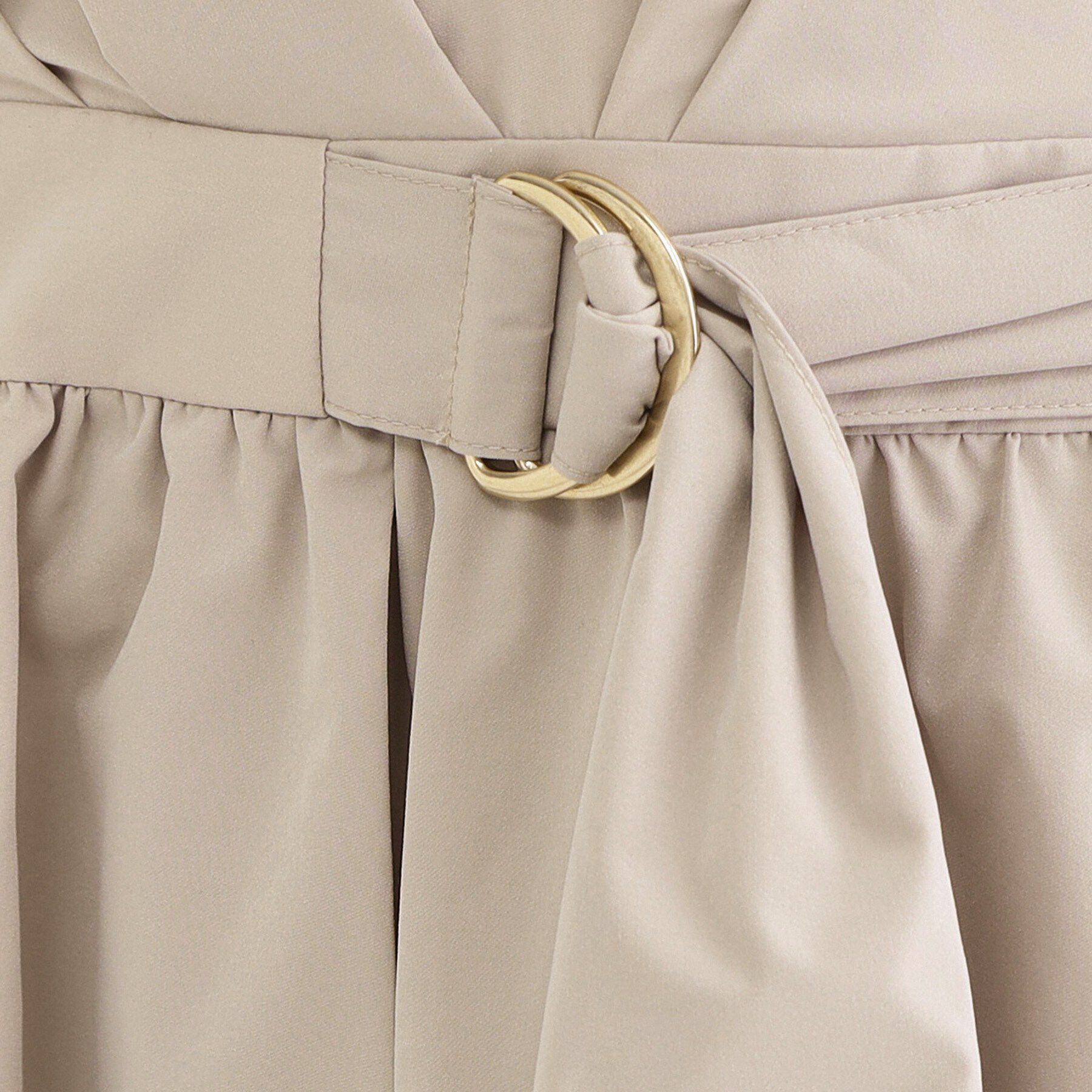 OPAQUE.CLIP「カシュクール風デザインワンピース【洗濯機OK】」|ワンピース|