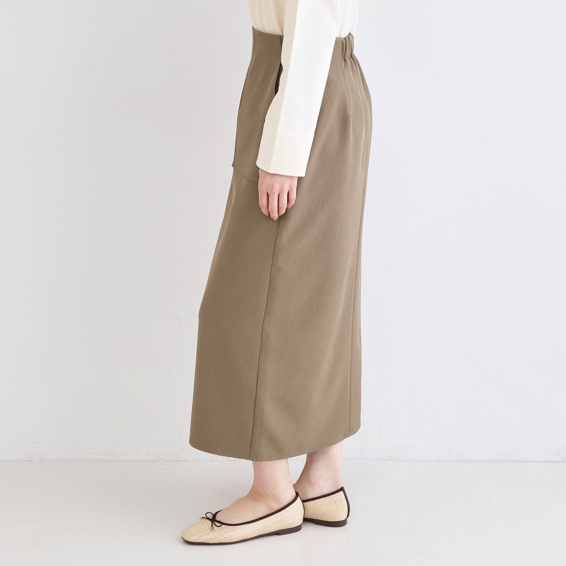 OPAQUE.CLIP「ストレッチダブルポケットタイトスカート【洗濯機OK】」|スカート|