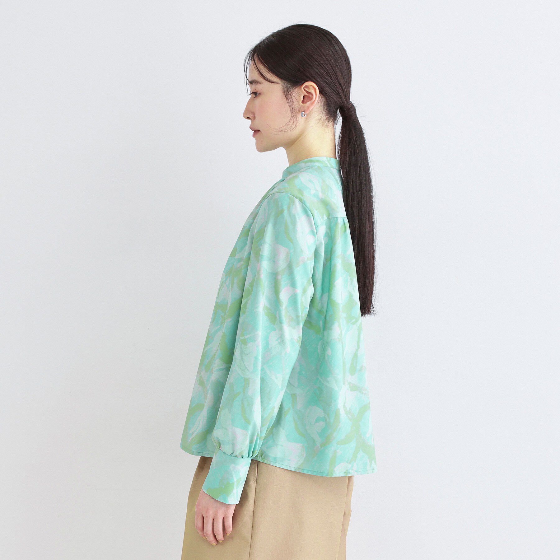 OPAQUE.CLIP「アート柄プリントブラウス【洗濯機OK】」|シャツ・ブラウス|