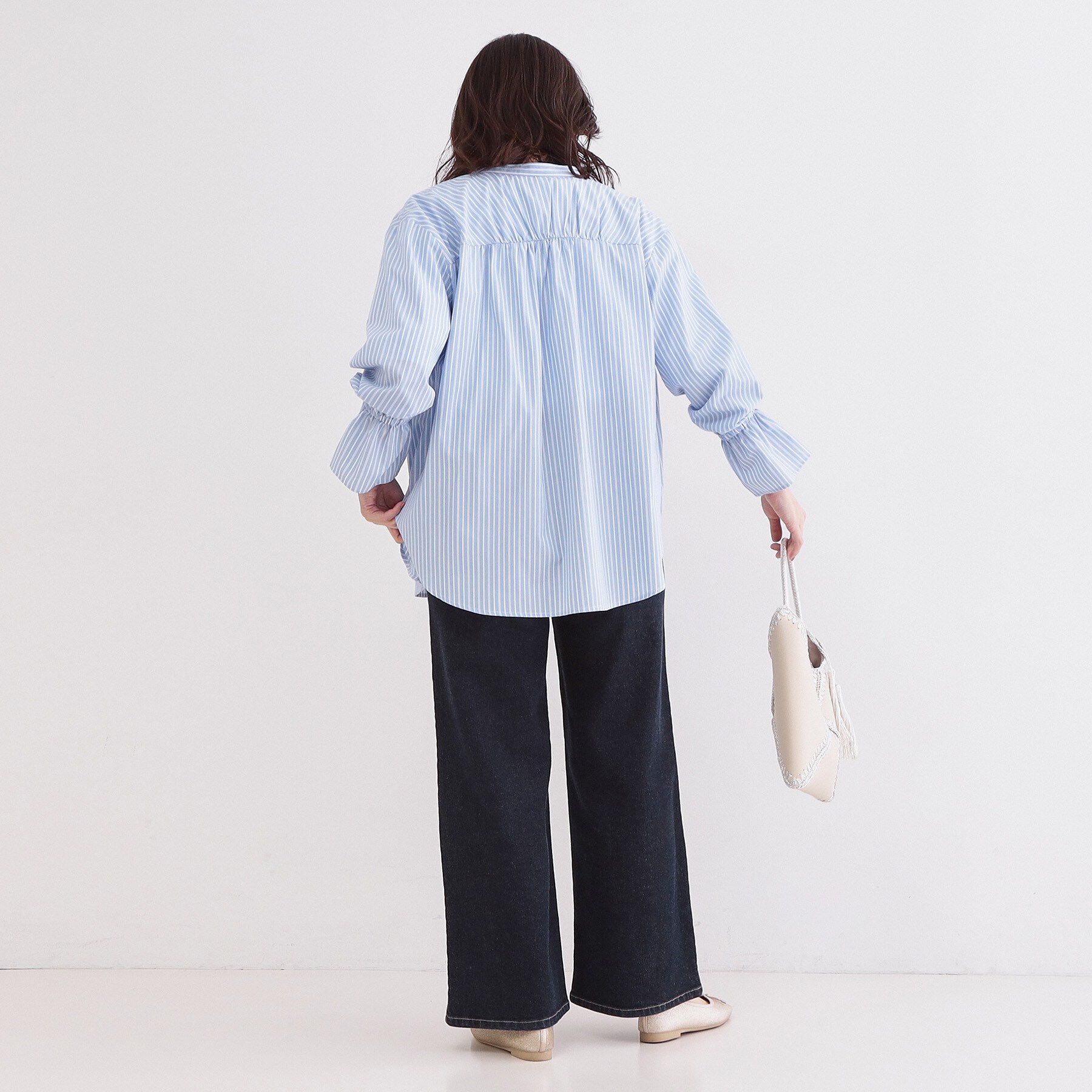 OPAQUE.CLIP「キャンディスリーブシャツ【洗濯機OK】」|シャツ・ブラウス|